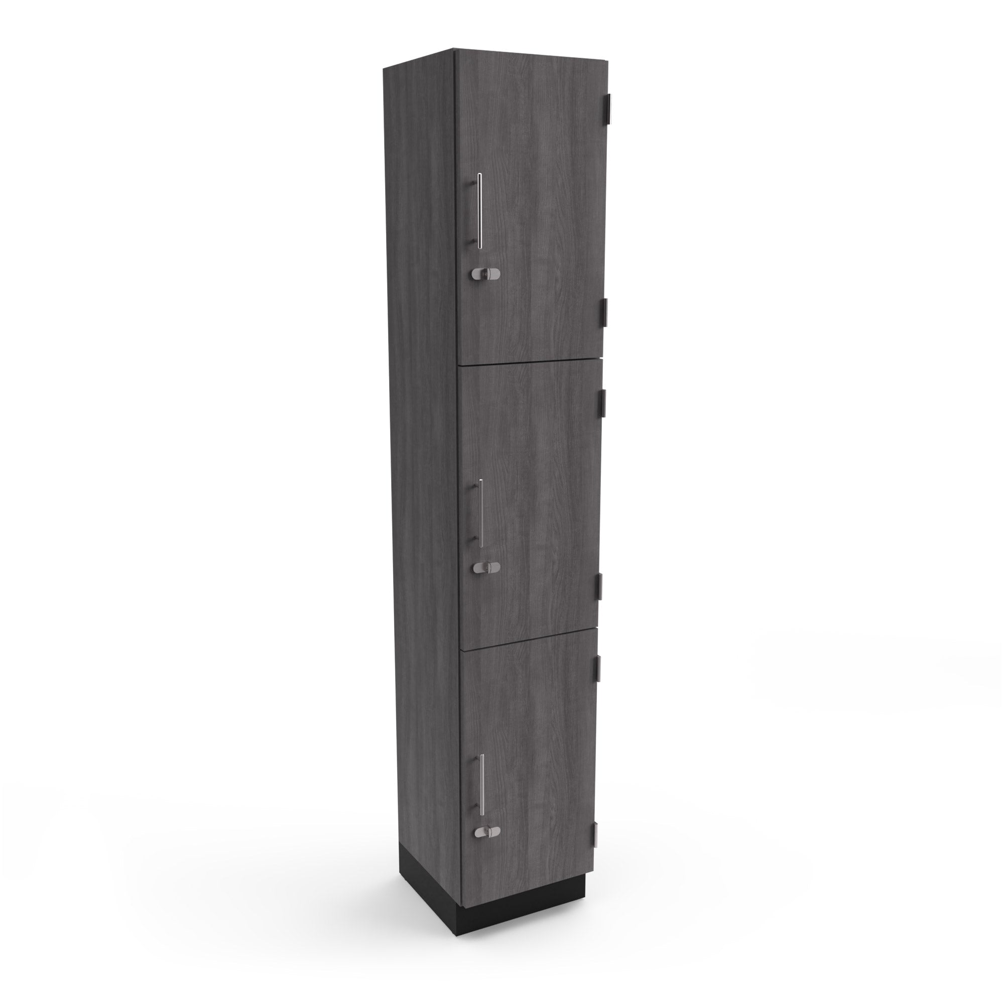 Triple Tall Locker - 3-Tier Metal Storage Cabinet for Home, Office & Garage Organization - Perfect for Storing Clothes, Shoes & Sports Equipment