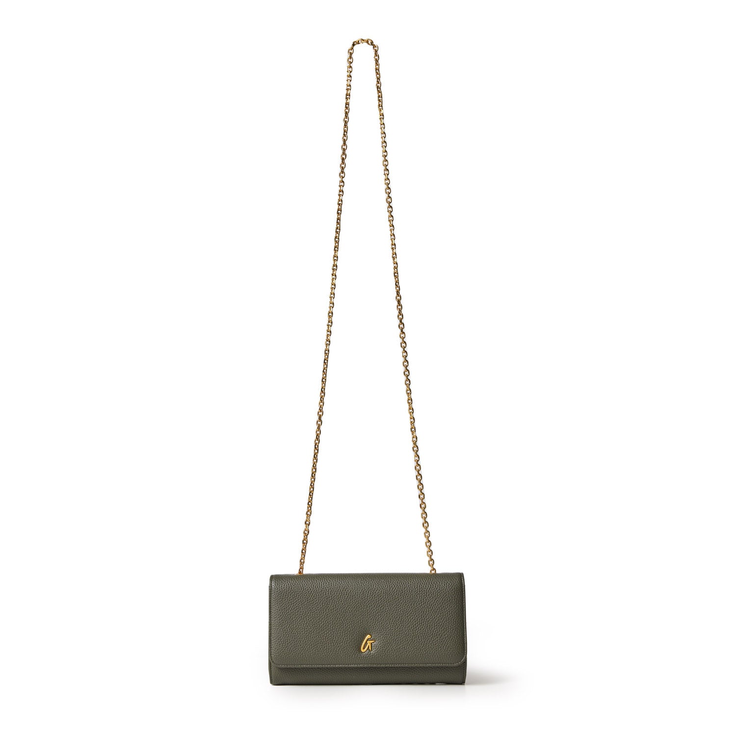 Pebble Travel WOC Crossbody Bag - Olive Green | Stylish & Compact Wallet on Chain for Women | Perfect for Travel, Shopping & Everyday Use