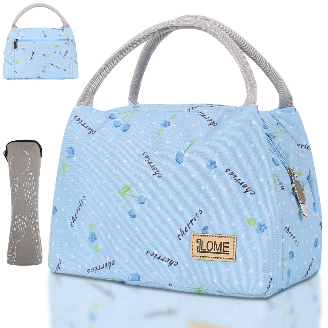 ILOME Insulated Lunch Bag - Waterproof Canvas Cooler for Men & Women - Perfect for Work, Picnic, Travel & Outdoor Activities - Keep Food Fresh & Cool All Day