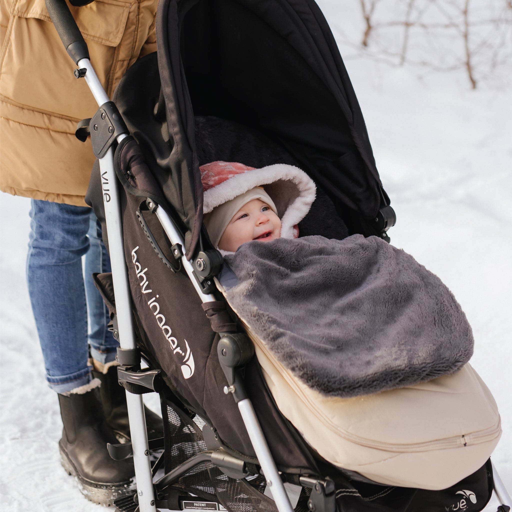Warm Infant Winter Bunting Bag - Soft & Cozy Baby Sleeping Sack for Cold Weather - Grape Purple - Perfect for Stroller, Car Seat & Outdoor Adventures