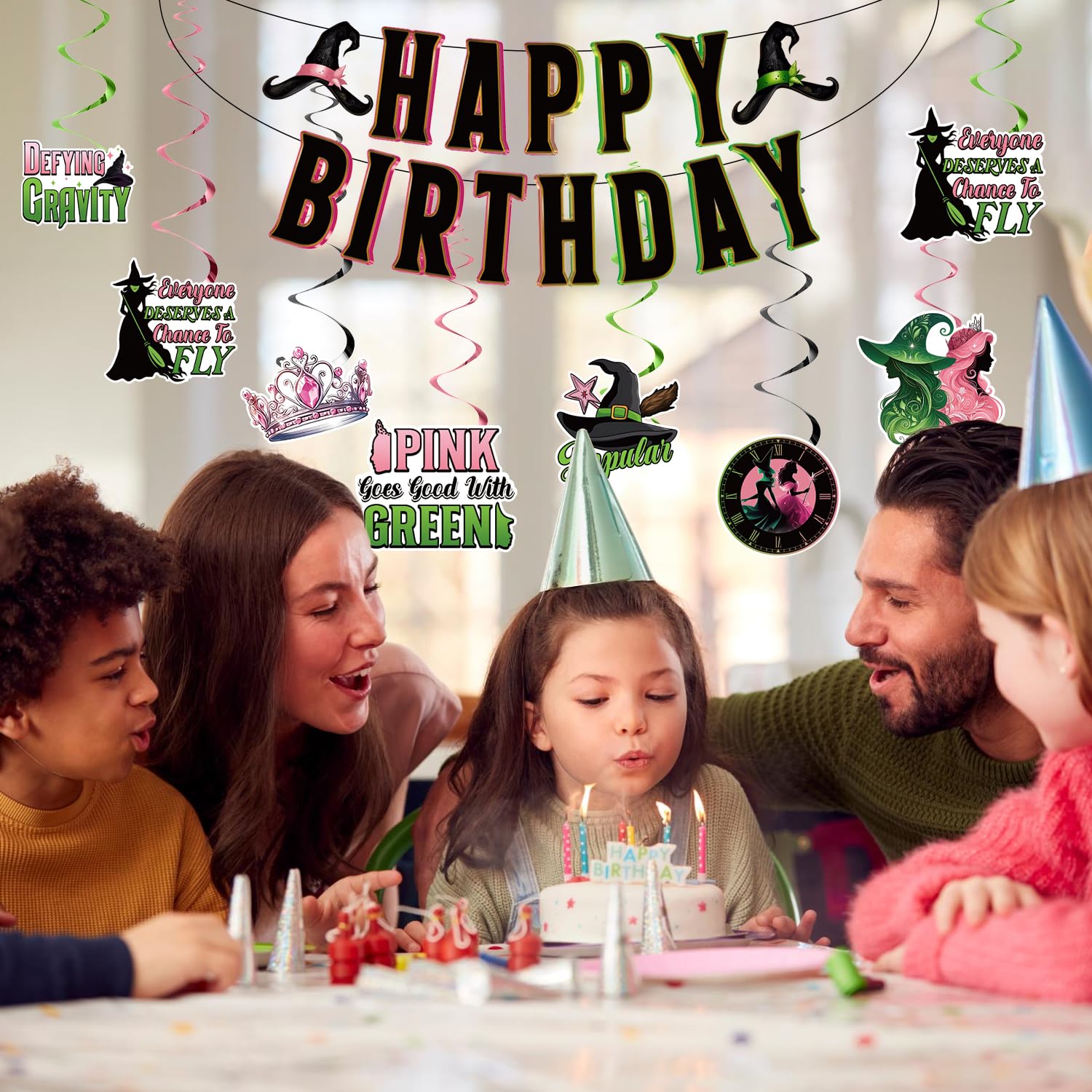 Movie Themed Birthday Decorations Set - Hanging Banner, Swirls & Party Supplies for Kids Birthday Party | Perfect for Movie Night, Themed Celebrations & Fun Family Gatherings