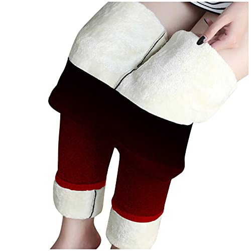 Women's Fleece Lined Winter Leggings - Thick Thermal Tights for Cold Weather | Warm Solid Color Leggings for Running, Yoga & Outdoor Activities