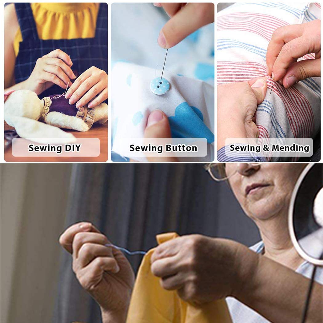 Premium Sewing Kit Set - 50pcs Portable Sewing Supplies for Beginners | Travel, Emergency Clothing Repairs & DIY Crafts | Includes Thread, Scissors, Needles, Tape Measure | Perfect for Home, Travel, Camping & Emergency Kits