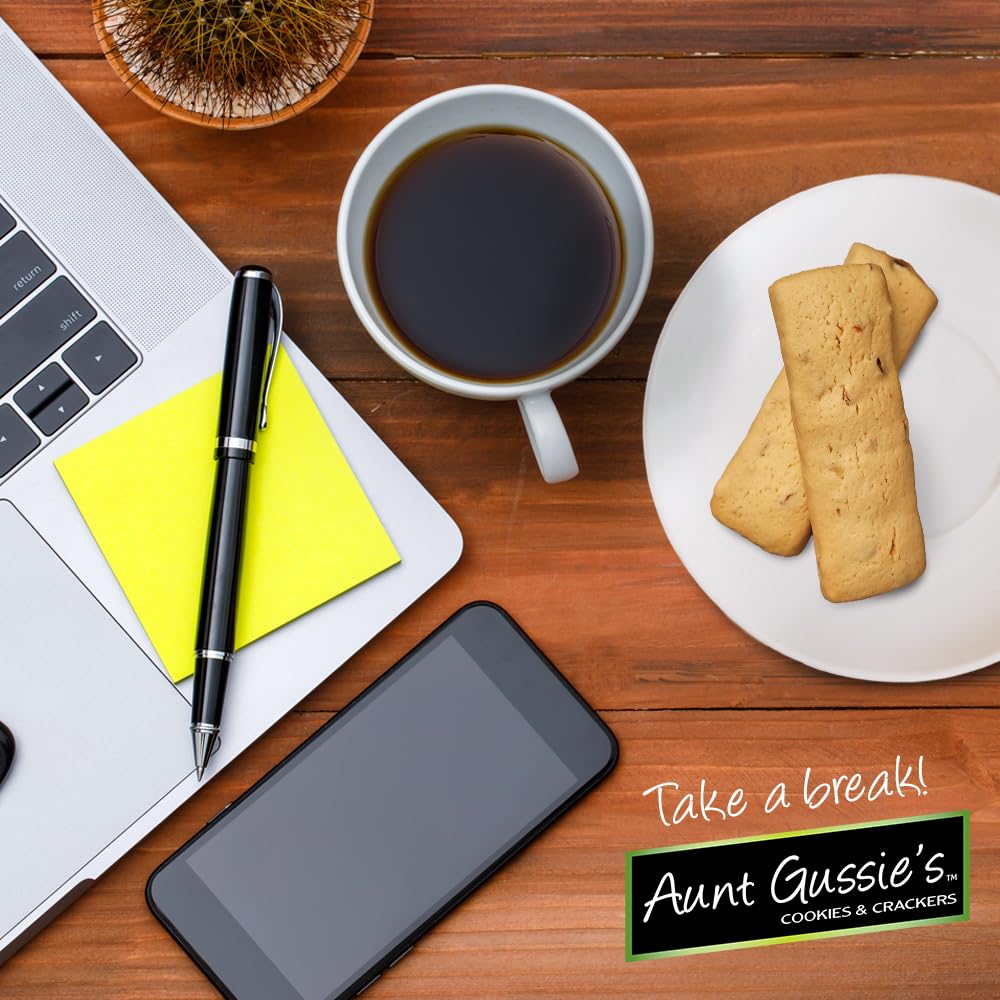 Aunt Gussie's Sugar Free Spelt Oatmeal Cookies - 4 Pack | Gluten Free Healthy Snacks for Diabetics & Keto Diet | Perfect for Breakfast, Office Snacks & Gift Baskets