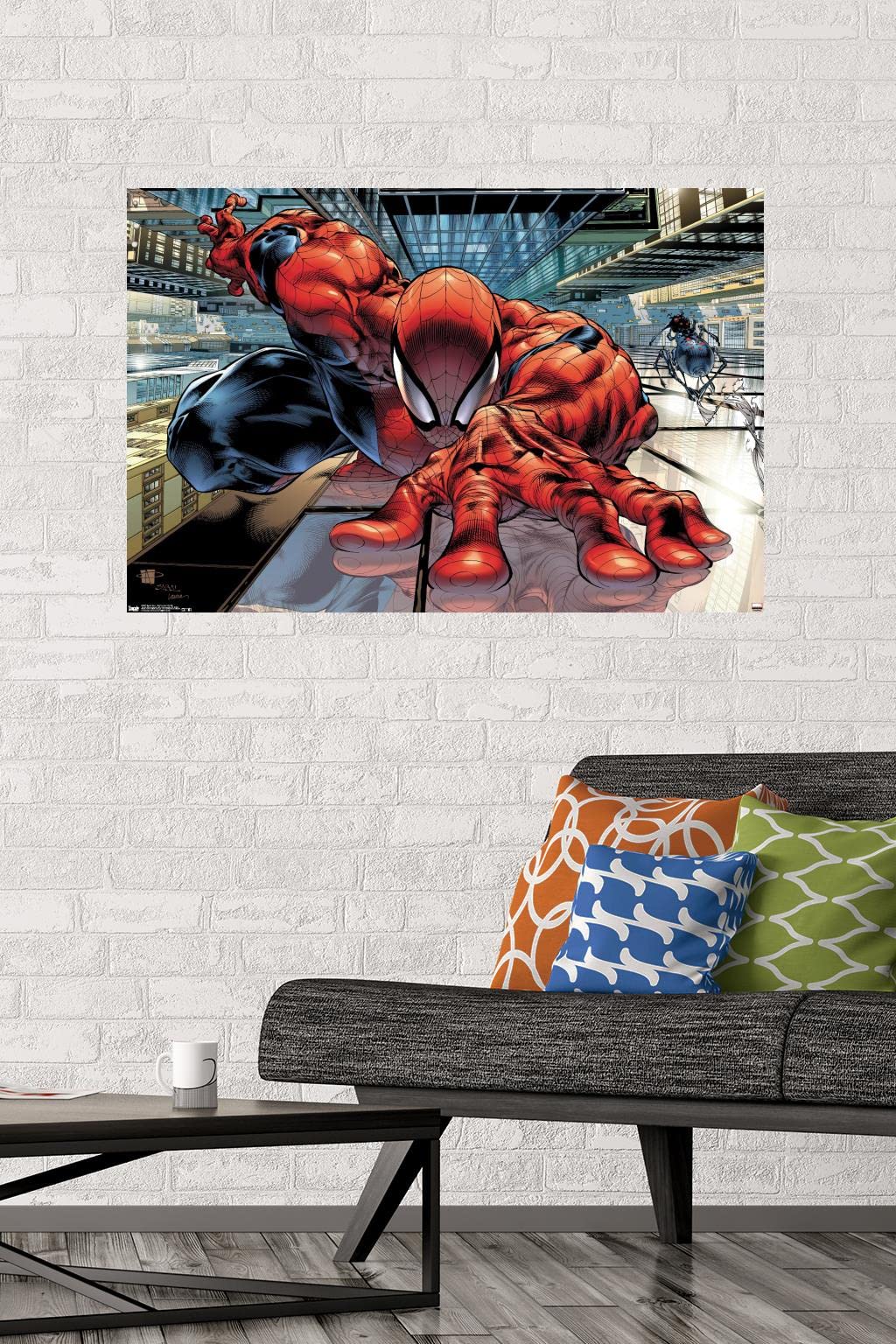 Trends International Marvel Comics Spider-Man Wall Crawler Poster 24x36 Inches - Unframed Superhero Wall Art for Home, Office & Game Room Decor