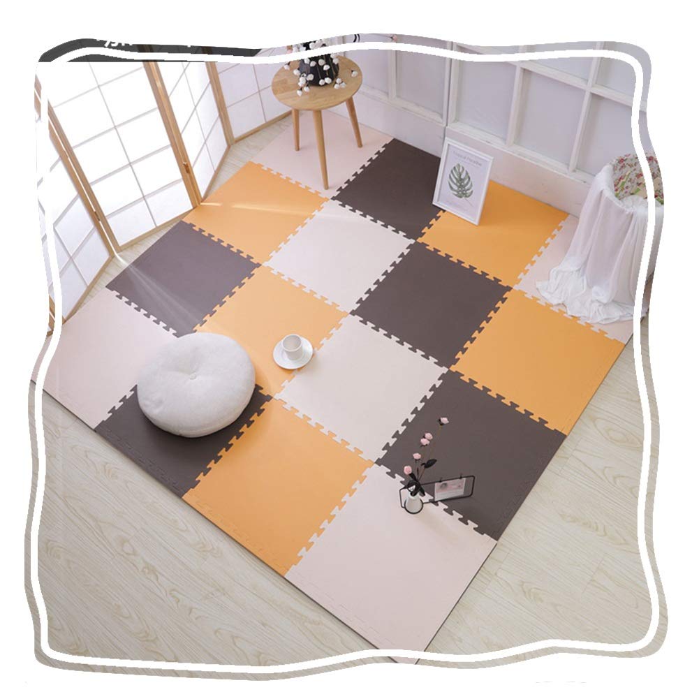 Colorful Interlocking Foam Puzzle Play Mat for Kids - Non-Toxic, Easy to Clean Floor Tiles (16-Piece Set, 50x50x2.5cm) - Perfect for Playrooms, Daycare Centers & Toddler Safe Crawling Areas