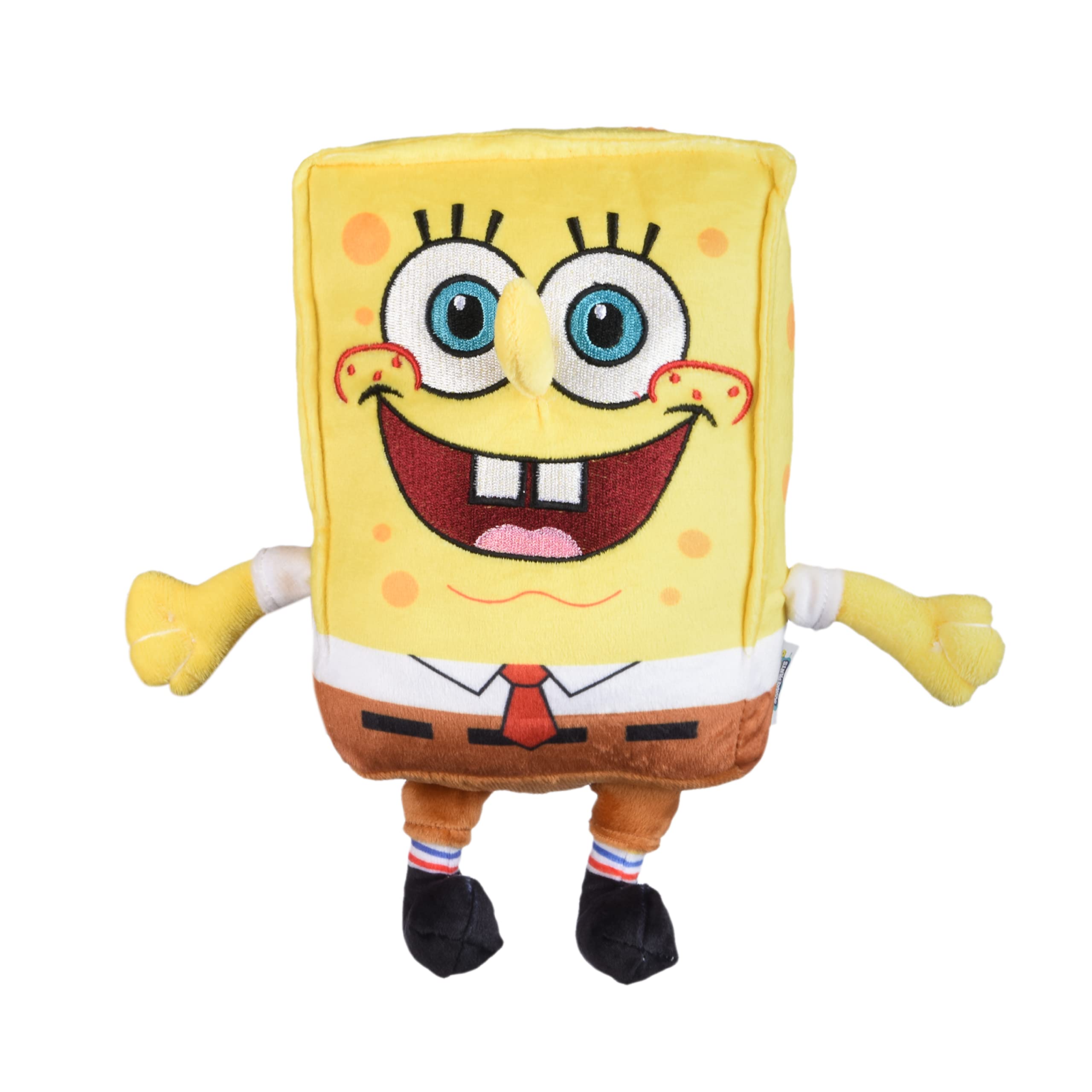 SpongeBob SquarePants Plush Dog Toys - Durable Chew & Tug Rope Toys with Squeaker for Small & Medium Dogs | Fun Interactive Pet Toys Featuring SpongeBob Characters | Perfect for Playtime, Training & Bonding