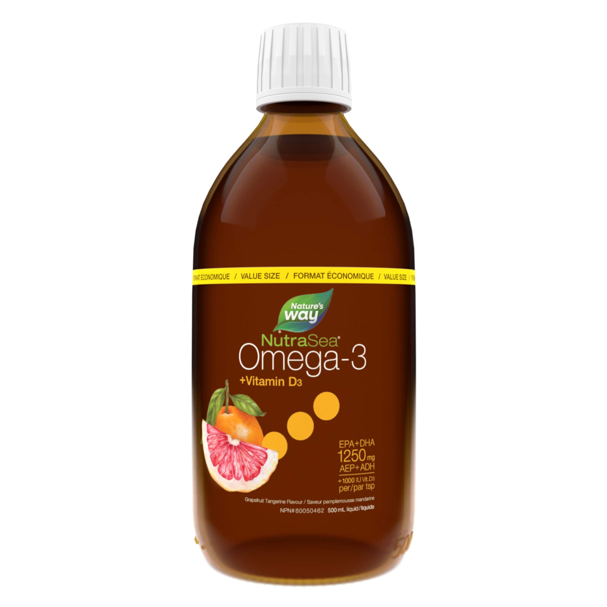 NutraSea +D Omega-3 Liquid Supplement - High Potency Fish Oil for Heart, Brain & Joint Health - Supports Immune System & Mood - Great for Adults & Kids - Use Daily for Optimal Wellness