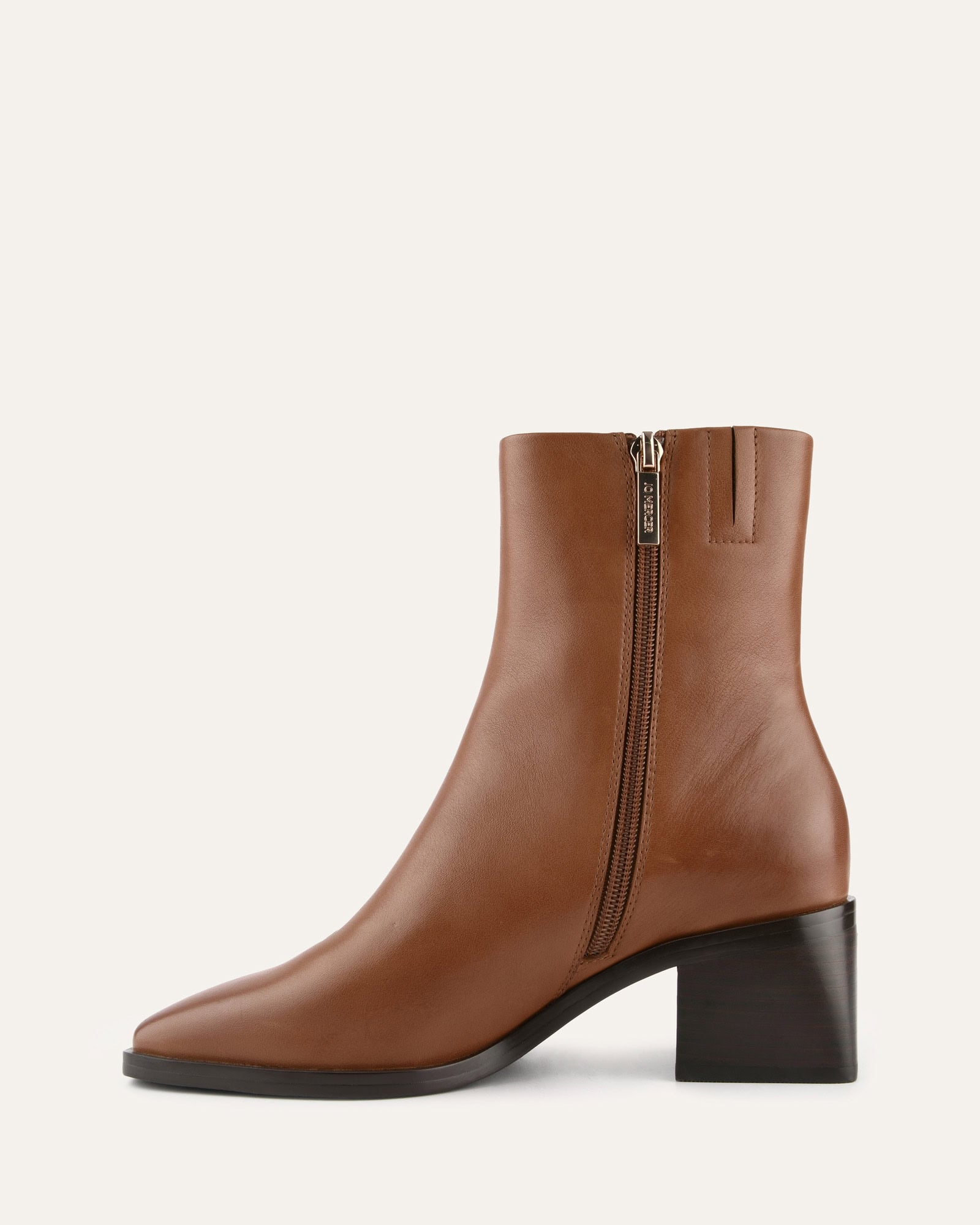QUADE Mid Ankle Boots for Women - Genuine Leather in True Tan - Stylish & Comfortable for Casual Outfits, Work & Fall Fashion