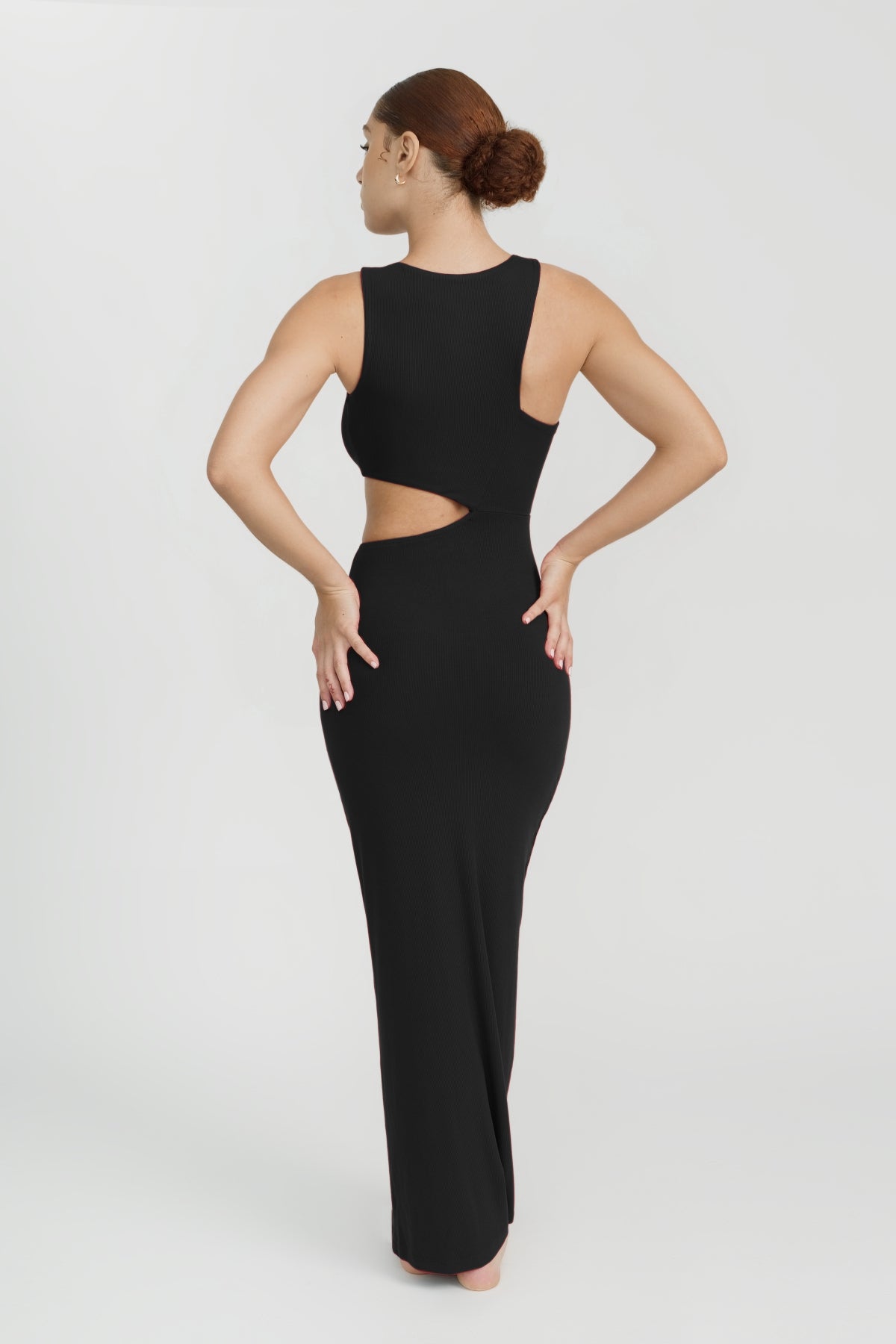 Lottie Maxi Dress for Women - Flowy Long Summer Dress with Pockets - Jet Black | Perfect for Beach Vacations, Date Nights & Casual Outings