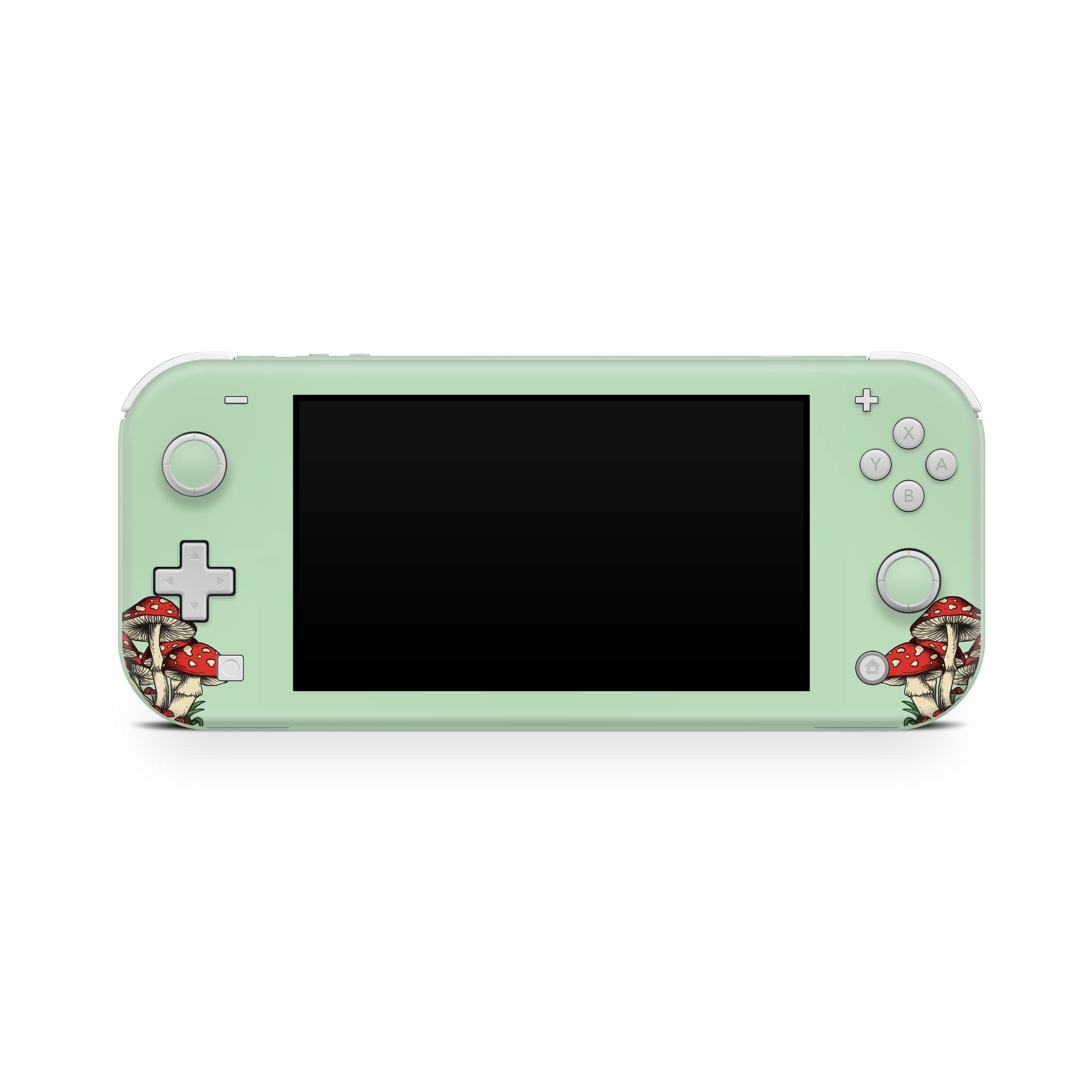 Premium 3M Vinyl Mushroom Decal Skin for Nintendo Switch Lite - Kawaii Full Wrap Cover Compatible with Switch Lite - Perfect for Gaming, Travel & Personalization