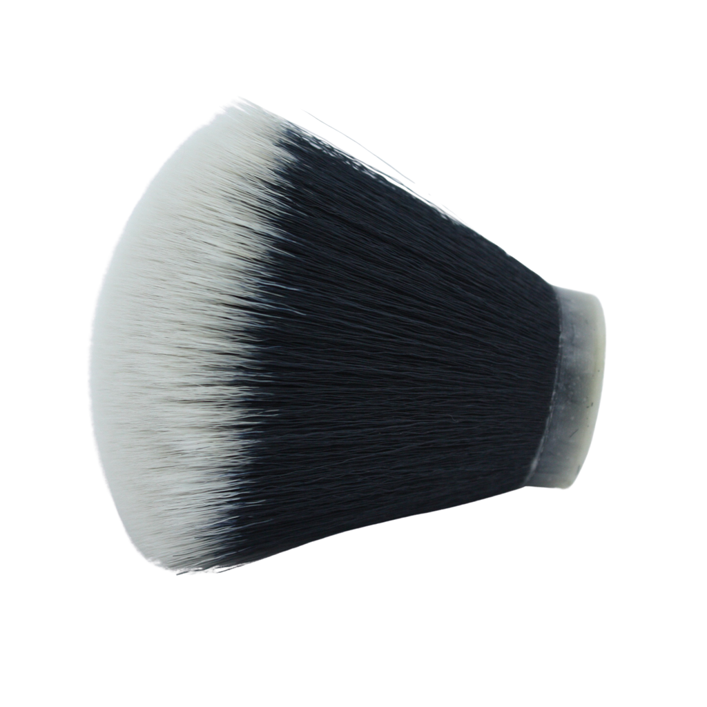AP Shave Co. 30mm Tuxedo Fan Synthetic Shaving Brush Knot - Premium Wholesale Barbershop Supplies for Wet Shaving & Grooming Kits