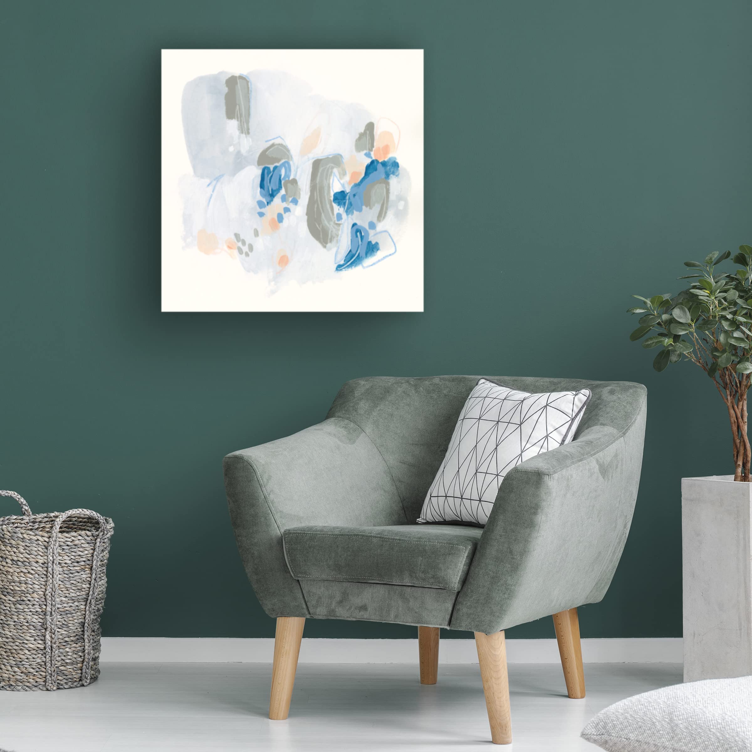 Trademark Fine Art 'Light Refraction II' Abstract Canvas Wall Art by June Erica Vess - Modern Home Decor for Living Room, Bedroom & Office