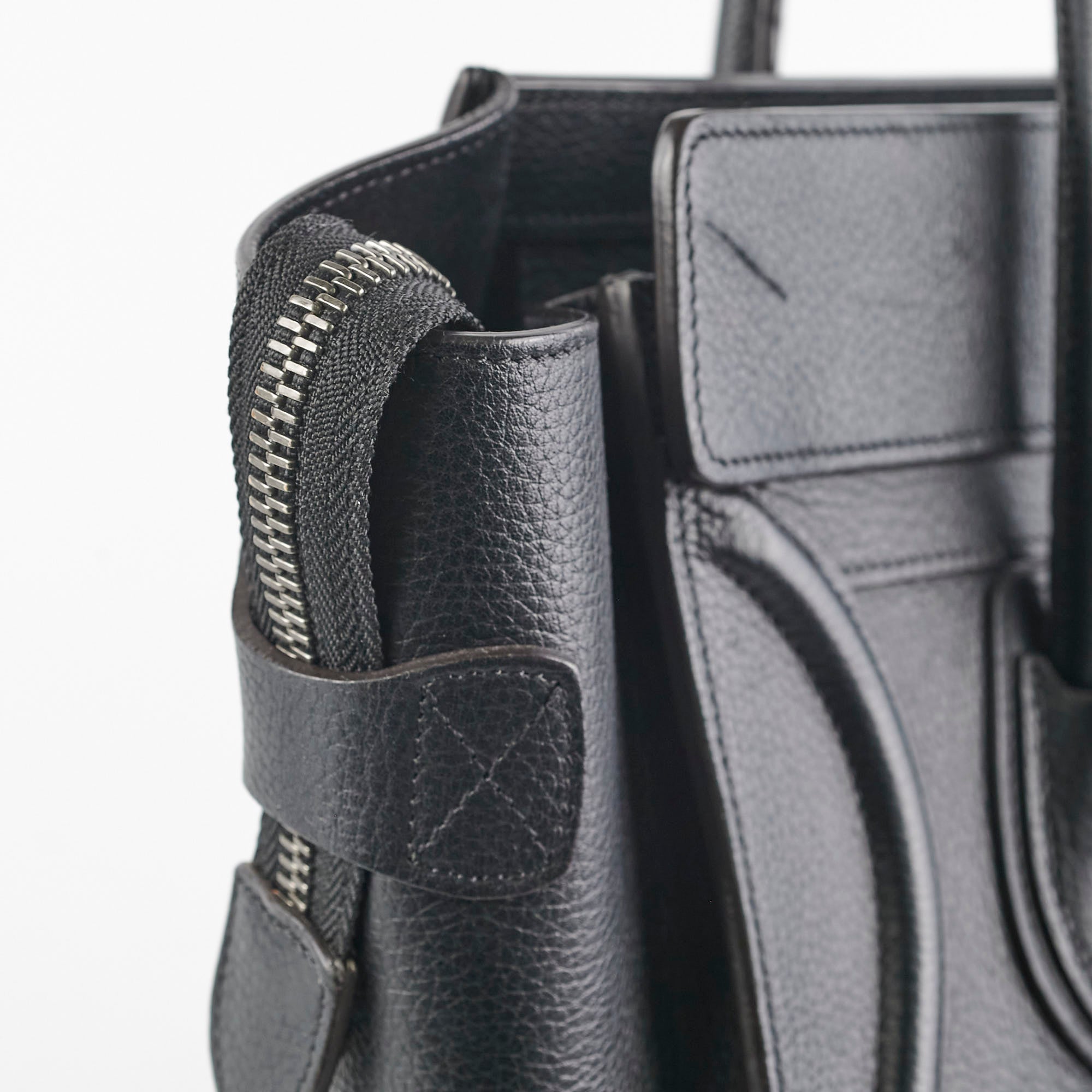 Celine Micro Luggage Black Leather Handbag - Luxury Designer Crossbody Bag for Women | Perfect for Work, Travel & Everyday Use