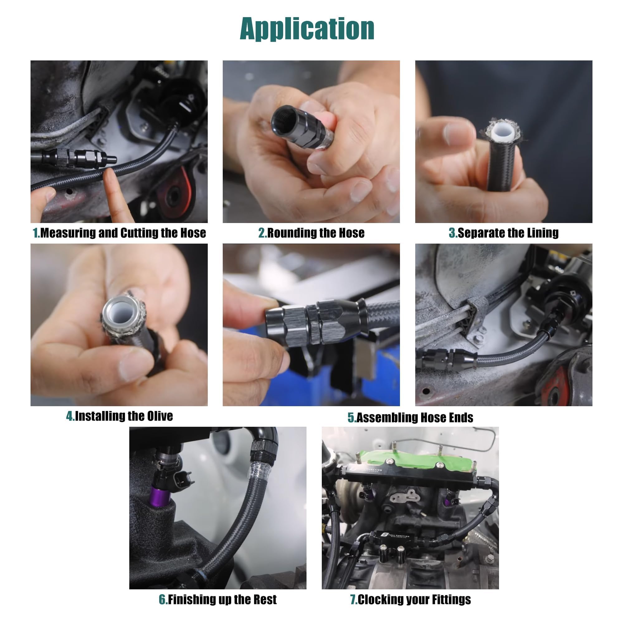 HiSport 12AN 90 Degree Aluminum Swivel Hose End Fitting - Full Flow Reusable Fuel Line Adapter for Nylon & Stainless Steel Braided AN Hose (Black, 2-Pack) - Perfect for Automotive Fuel Systems, Hydraulic Lines & Performance Upgrades