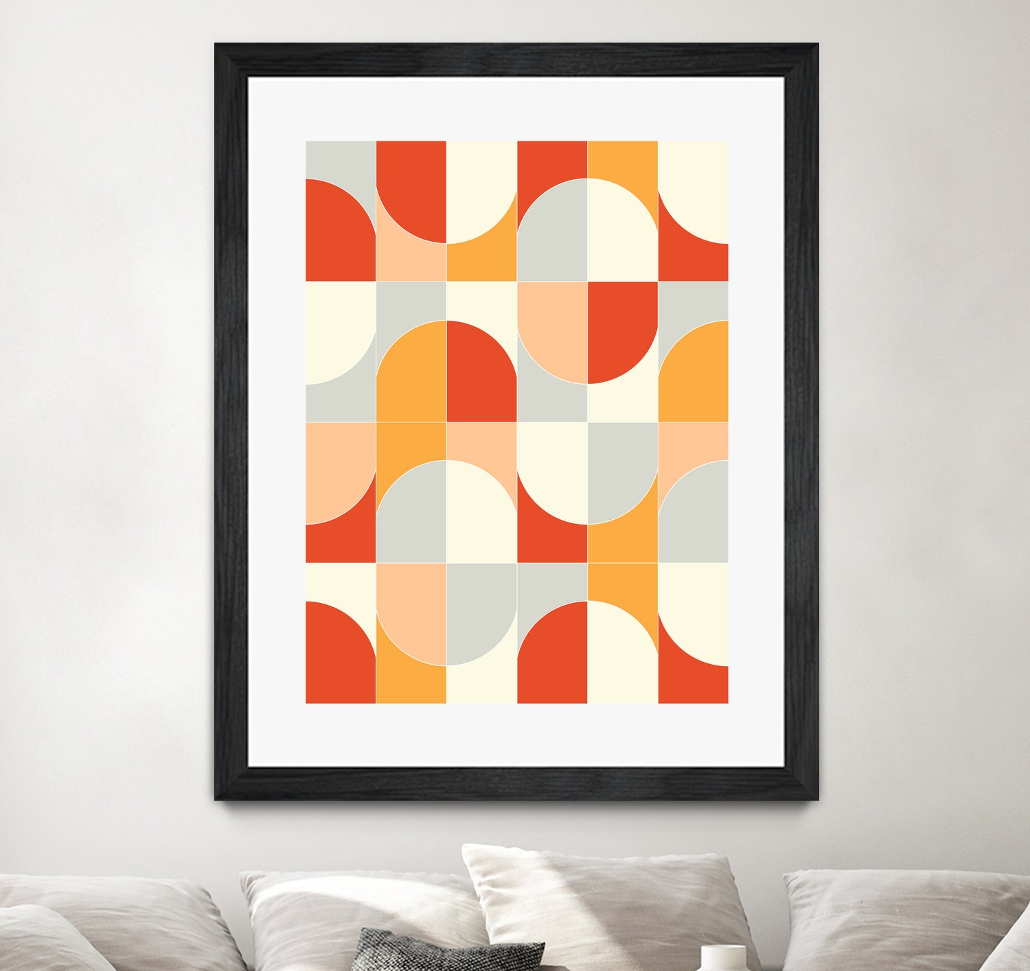 Bold Geo Tiles 02 - Modern Geometric Pattern Peel and Stick Wall Decals | Perfect for Nursery, Bedroom & Home Office Decor | Easy to Apply & Remove Wall Stickers
