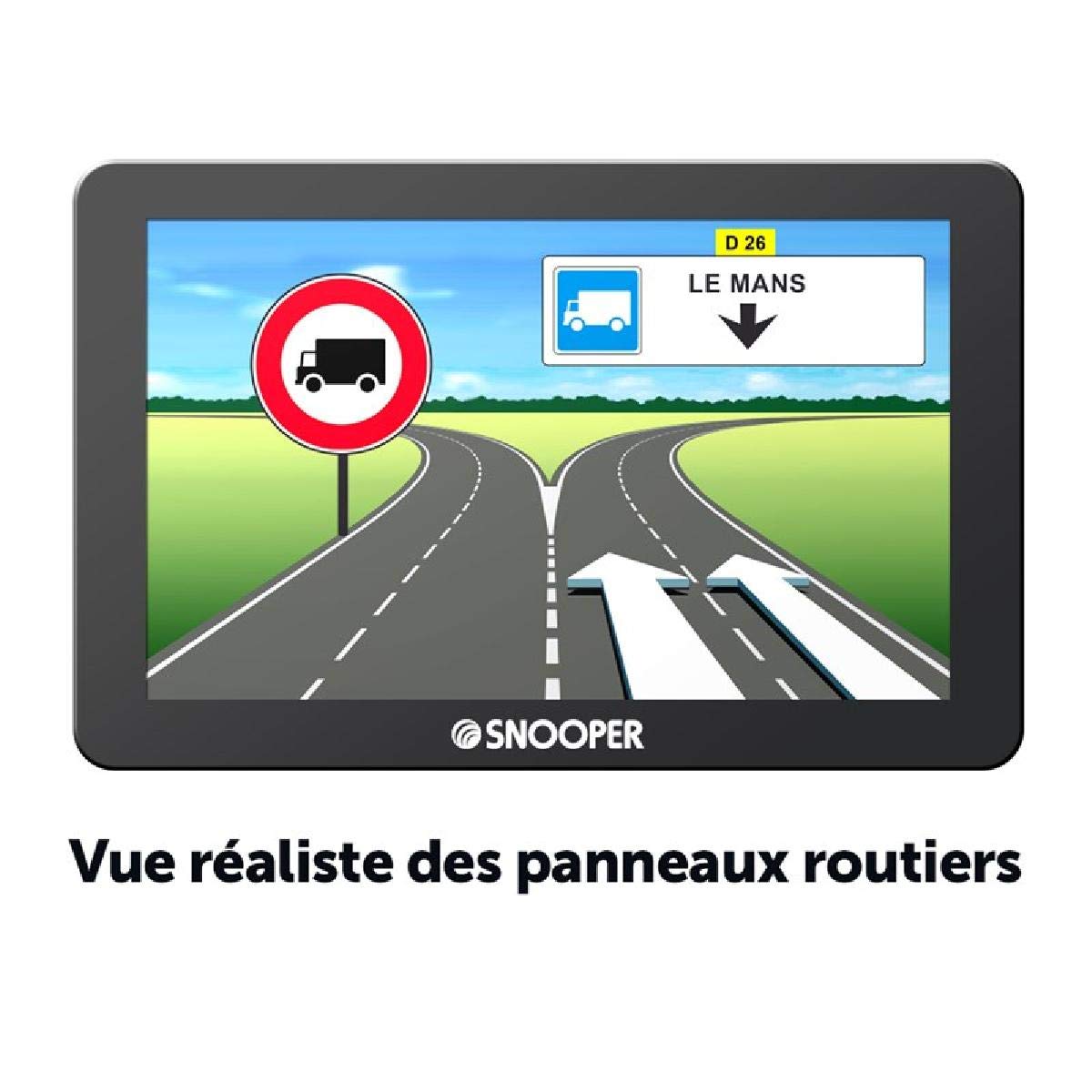 Snooper PL 5400 GPS Navigation System for Europe - 16:9 Fixed Screen for Accurate Directions | Perfect for Road Trips, Trucking & RV Travel