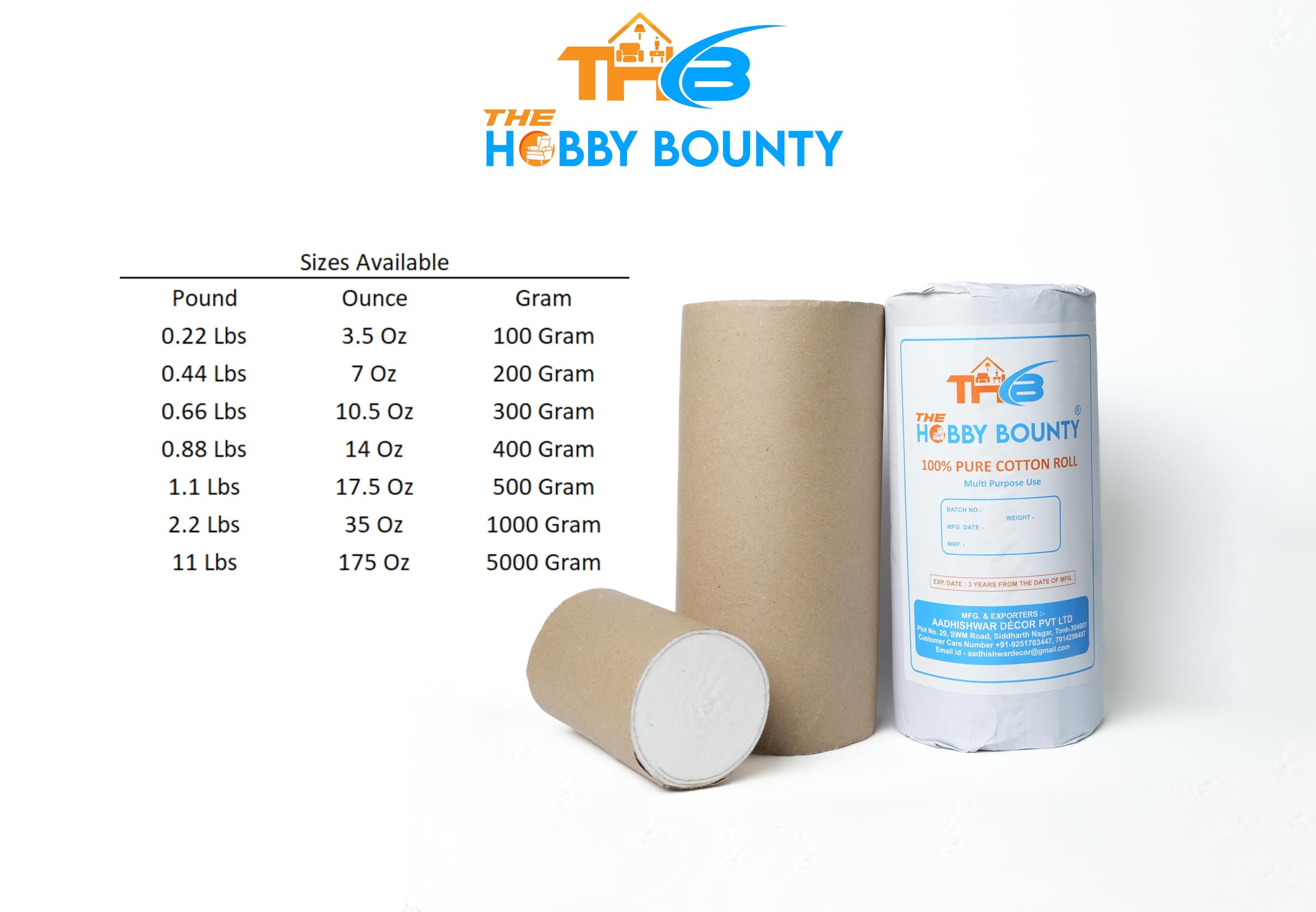 THB Ultra Soft Absorbent Pure Cotton Roll for Makeup Remover & Facial Cleansing | Reusable Cotton Pads for Toner Application, Baby Care & Salon Use | 500g | Gentle on Skin for Daily Beauty Routine & Sensitive Skin Care