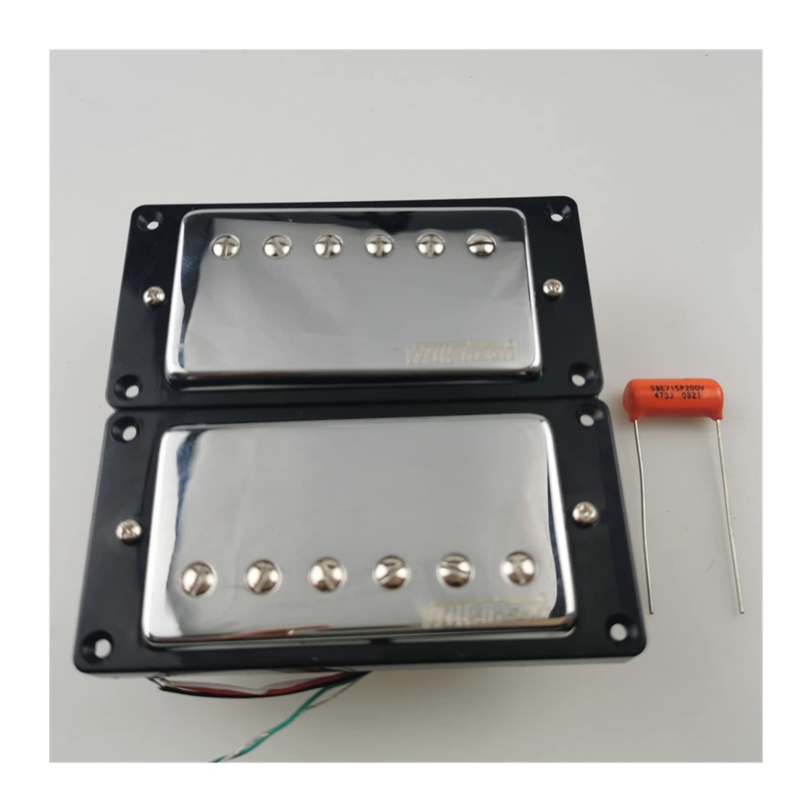 Ainico 5 Humbucker Pickups for LP Electric Guitar - Chrome Black Replacement Pickups for Enhanced Tone & Performance | Ideal for Rock, Metal & Blues Musicians