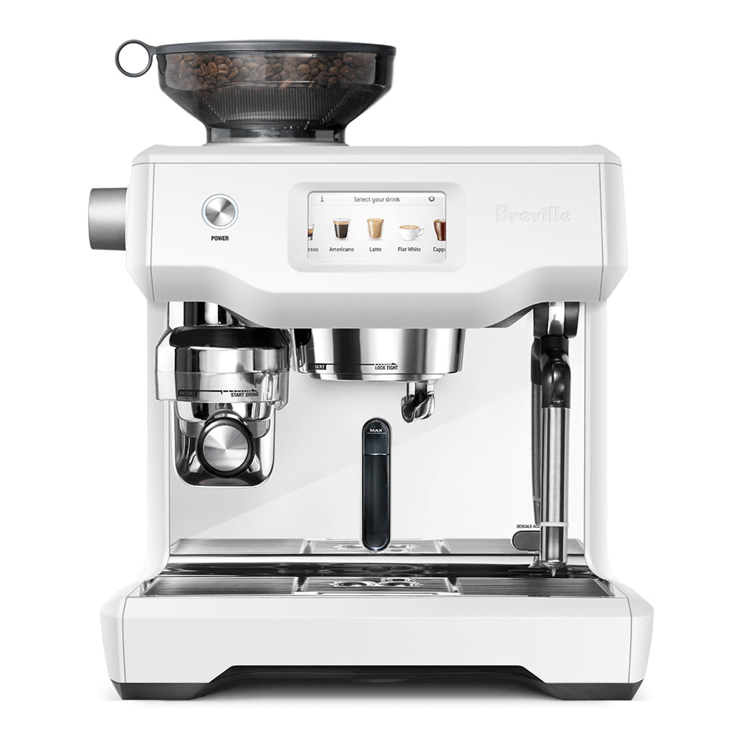 Breville Oracle Touch Espresso Machine - Automatic Milk Frother, Built-in Grinder, Sea Salt Finish (BES990SST1BCA1) - Perfect for Home Baristas & Coffee Lovers