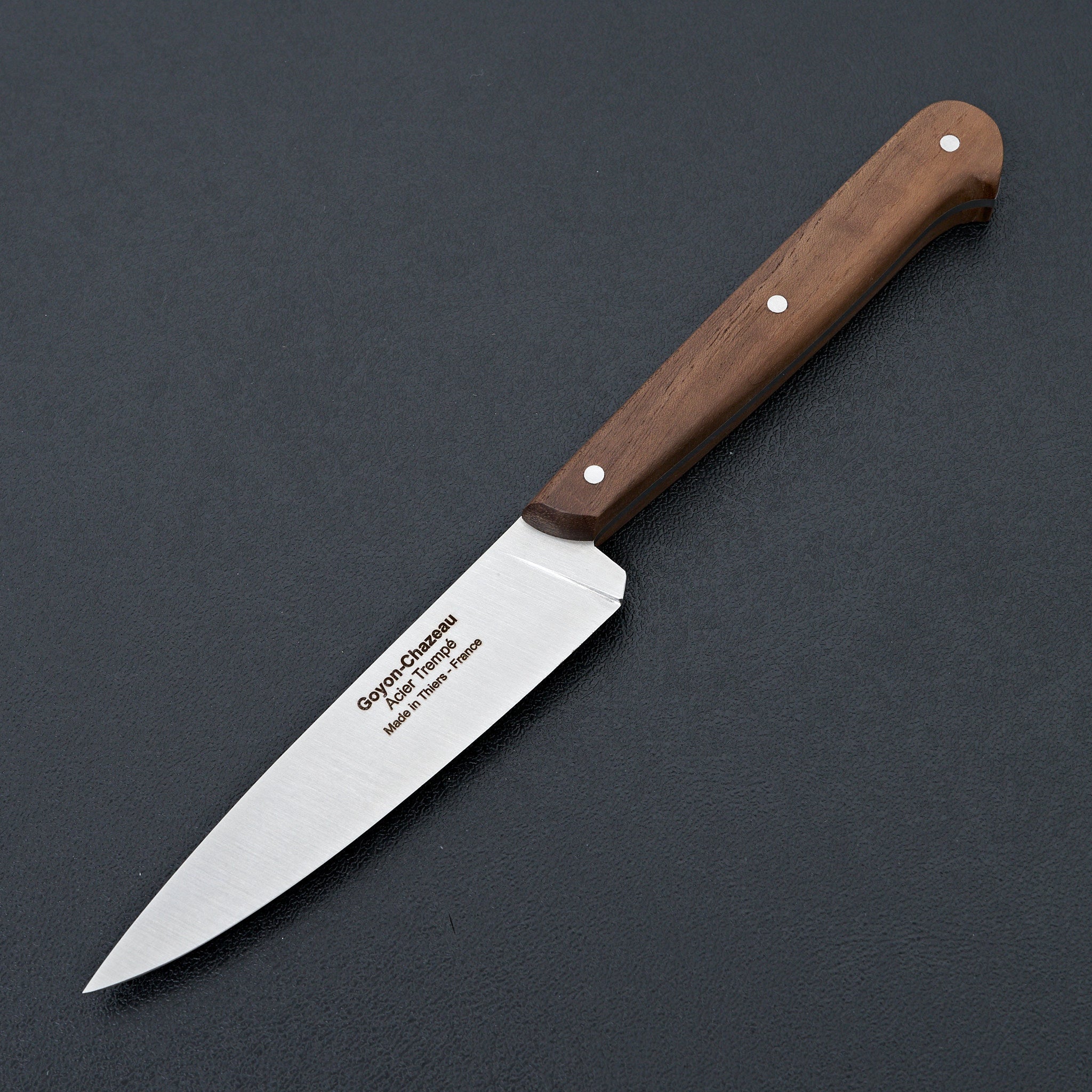 Goyon Chazeau Le P'tit Traditional Pocket Knife with Walnut Wood Handle - Perfect for Camping, Hiking & Everyday Carry (EDC)