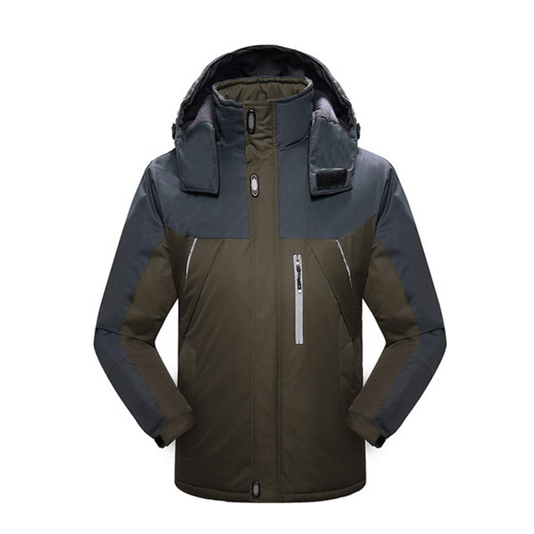 Men's Waterproof Fleece Thermal Snow Coat - Winter Jacket for Skiing, Snowboarding & Outdoor Activities - Windproof & Insulated for Mountain Adventures
