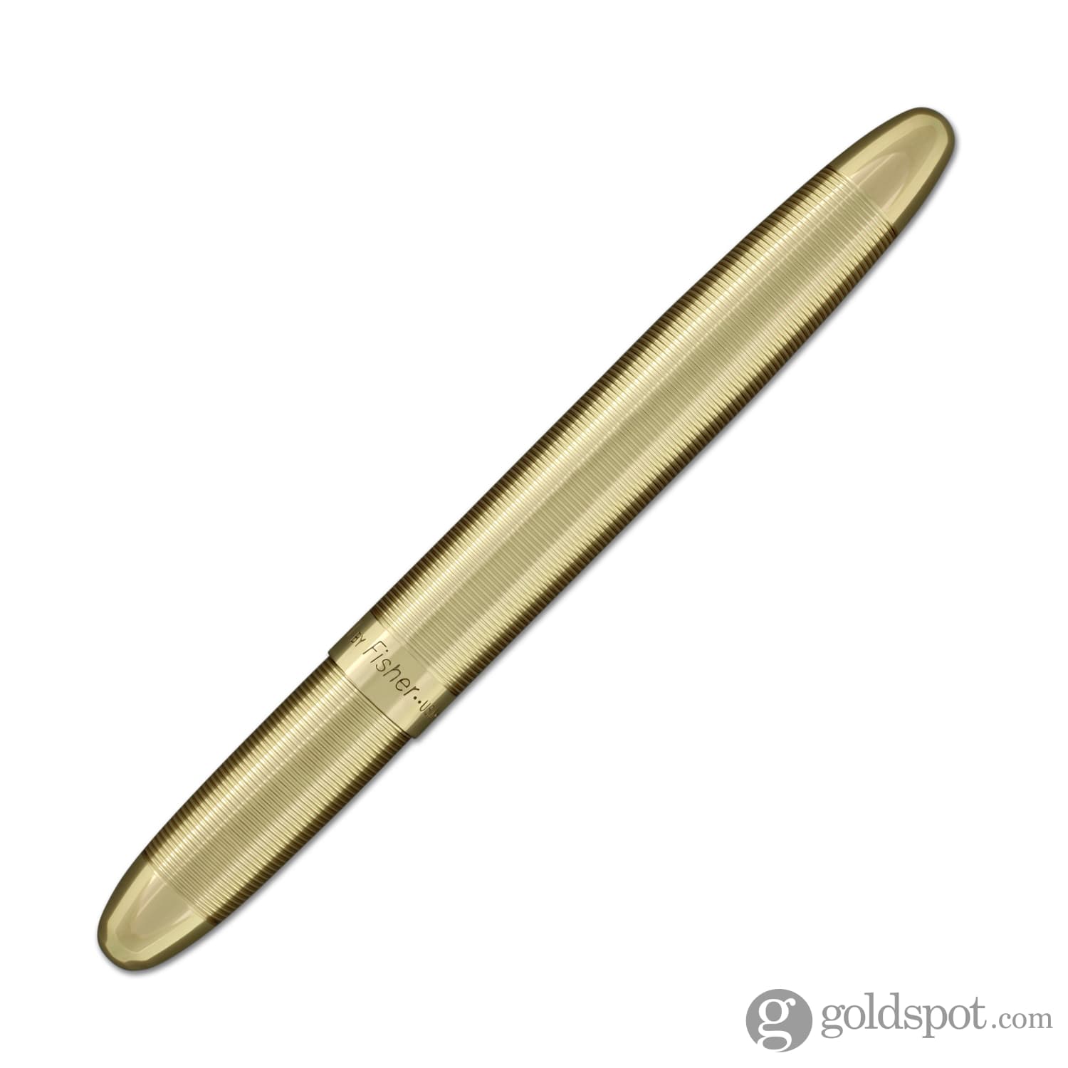 Fisher Space Pen Bullet Ballpoint Pen - Brass Lacquer Finish - Compact & Refillable for Everyday Carry, Travel, and Outdoor Adventures