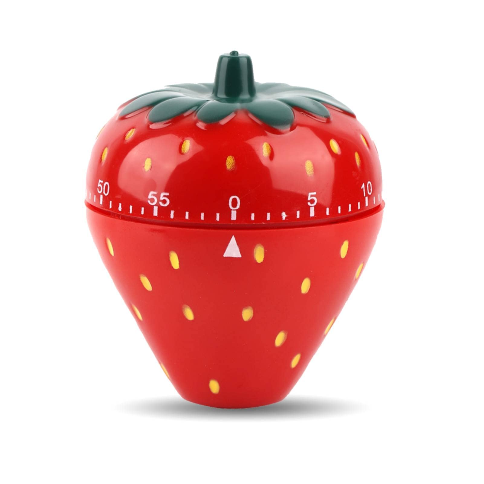 Pasamer Strawberry Shaped 60-Minute Kitchen Timer - Mechanical Countdown Timer for Cooking, Baking, Studying & Productivity - Cute Red Retro Egg Timer for Home, Office & Classroom Use