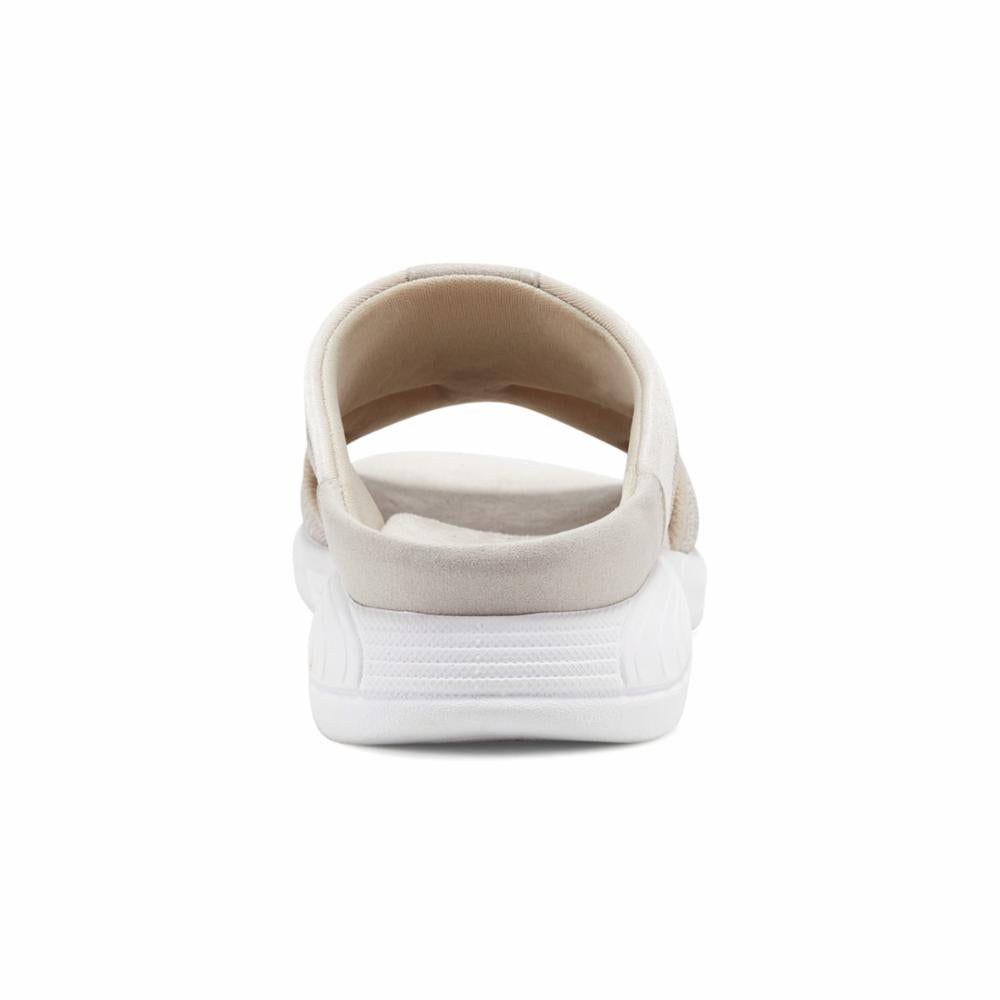 Easy Spirit Women's Tine2 Grey Walking Shoes - Comfortable Slip-On Sneakers for Women with Cushioned Insoles | Perfect for Walking, Travel & Everyday Wear