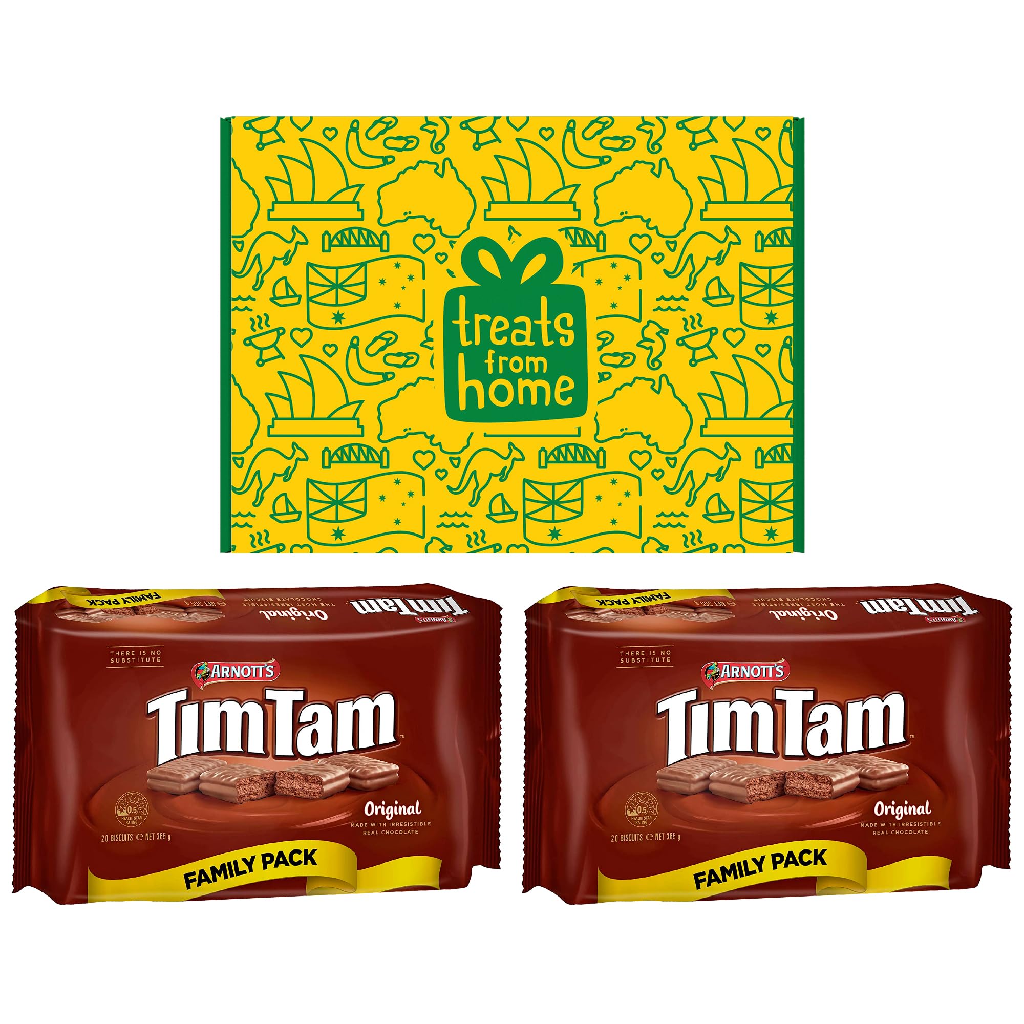 Original Tim Tam Chocolate Biscuits (2 Pack, 40 Pieces) - Authentic Australian Snacks & Gift Box - Perfect for Gifting, Parties & Coffee Time - Shipped from Australia
