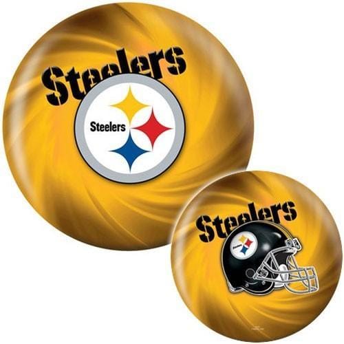 KR NFL Pittsburgh Steelers Viz Bowling Ball - Official Team Logo Design for Bowling Enthusiasts & Steelers Fans - Perfect for League Play, Tournaments, and Game Room Decor