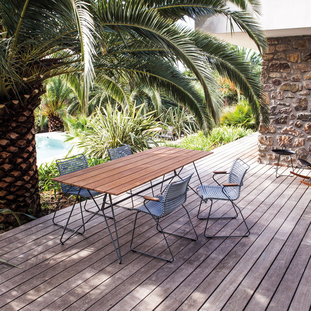 Click Outdoor Dining Chair with Armrests - Patio, Garden, Poolside & Deck Furniture - Waterproof & Weather-Resistant for Outdoor Use