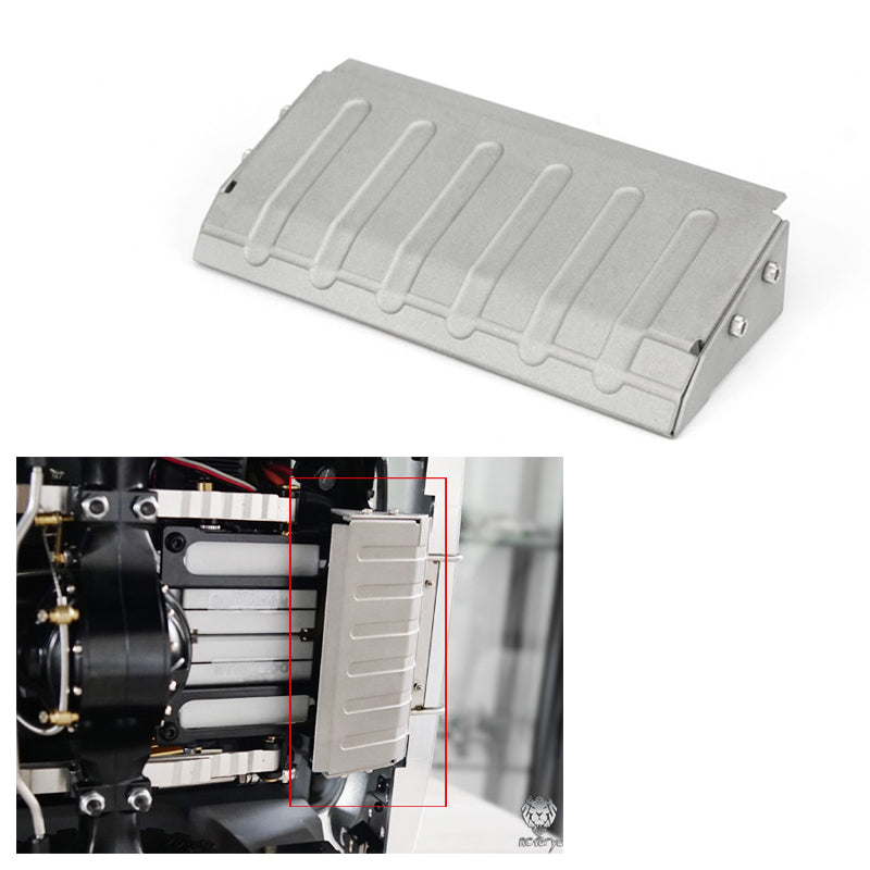 LESU Plastic Wheel Eyebrow Metal Pedal Plate Servo Protective Cover for 1/14 TGS RC Tractor Truck - Durable RC Accessory for Crawler & Off-Road Vehicle Protection