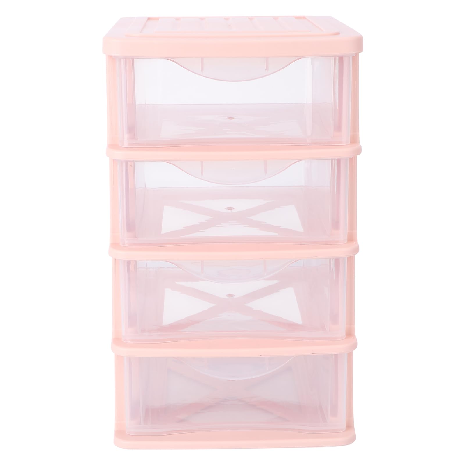 DOITOOL 4-Drawer Plastic Desktop Organizer - Teacher & Office Storage Drawer Cube (12