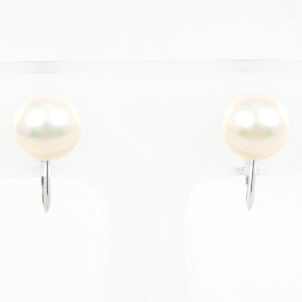 14K White Gold Pearl Earrings for Women – Elegant Stud Earrings with Genuine Pearls, Perfect for Weddings, Parties & Special Occasions