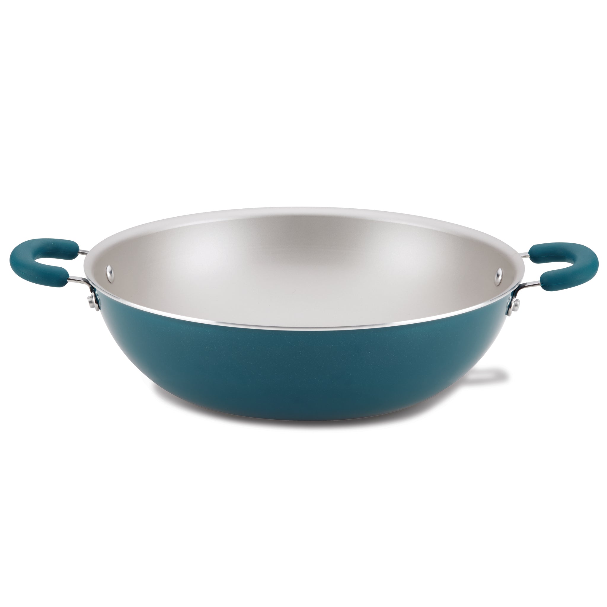 14.25 Inch Hard Anodized Nonstick Induction Wok Pan - Professional Restaurant-Grade Cookware for Stir-Frying, Deep Frying & Sautéing - Perfect for Asian Cooking, Camping & Outdoor Use