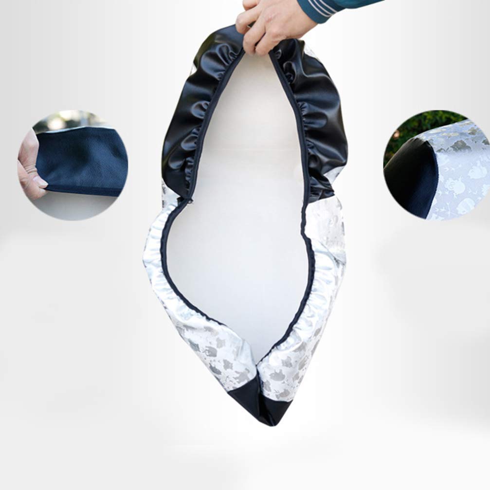 LIOOBO Waterproof Motorcycle Seat Cover - 3D Blush Design, Quilted Triangle Pattern, Universal Fit for Electric Bikes - Perfect for Rainy Days & Outdoor Riding Protection