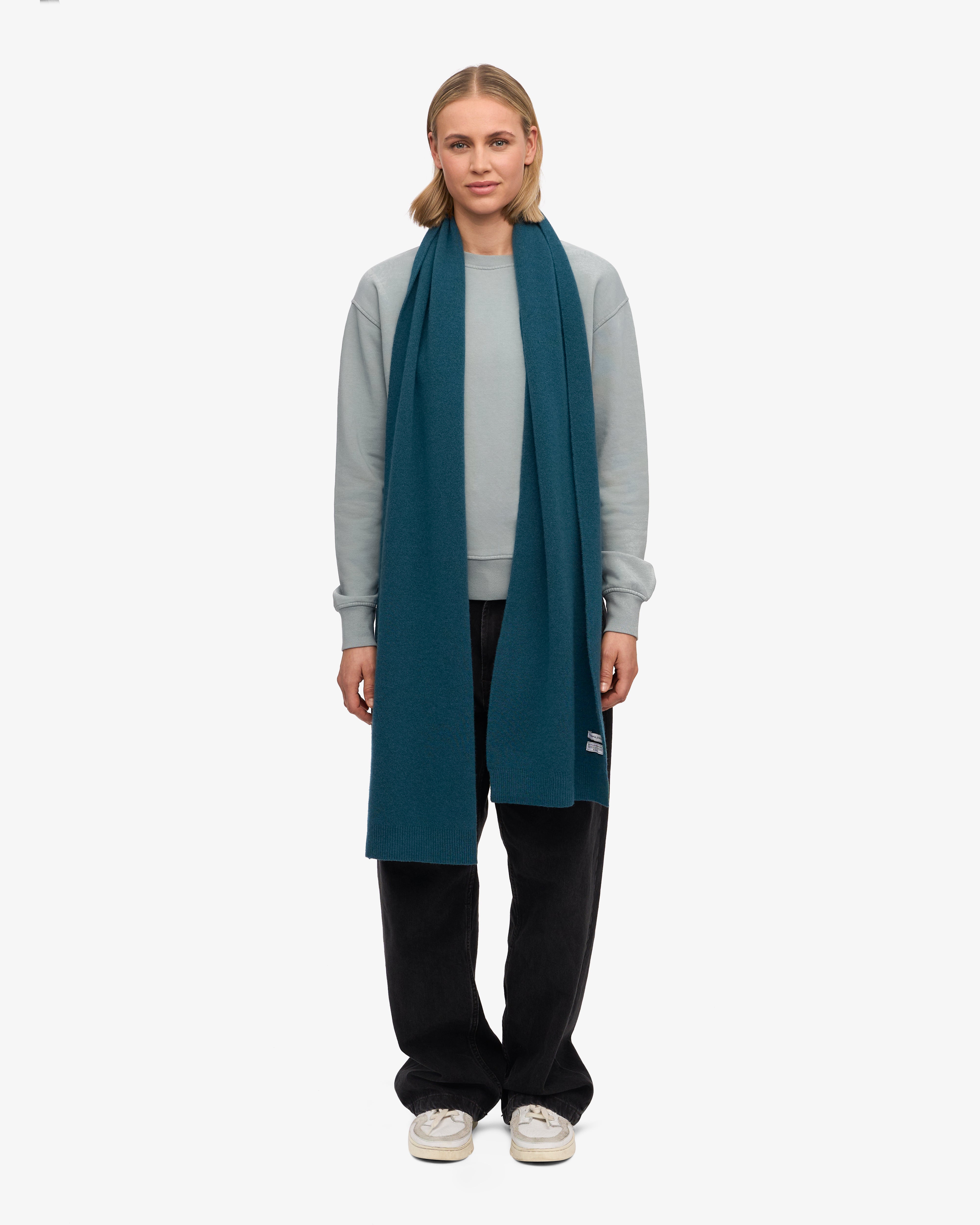 Premium Merino Wool Scarf for Women & Men - Soft & Warm Ocean Green Winter Accessory - Perfect for Cold Weather, Outdoor Activities & Fashion Layering