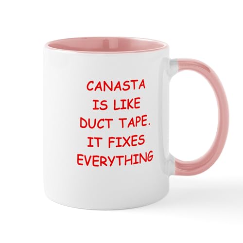 White/Pink Inside - Canasta Mugs