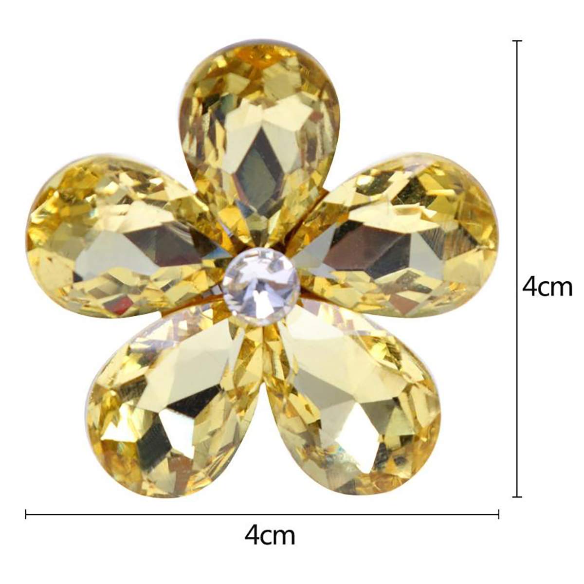 Sparkling Rhinestone Flower Car Air Vent Clip - Red Crystal Car Vent Decoration for Mercedes BMW Audi | Car Interior Accessories for Women, Gift Idea & Dashboard Decor