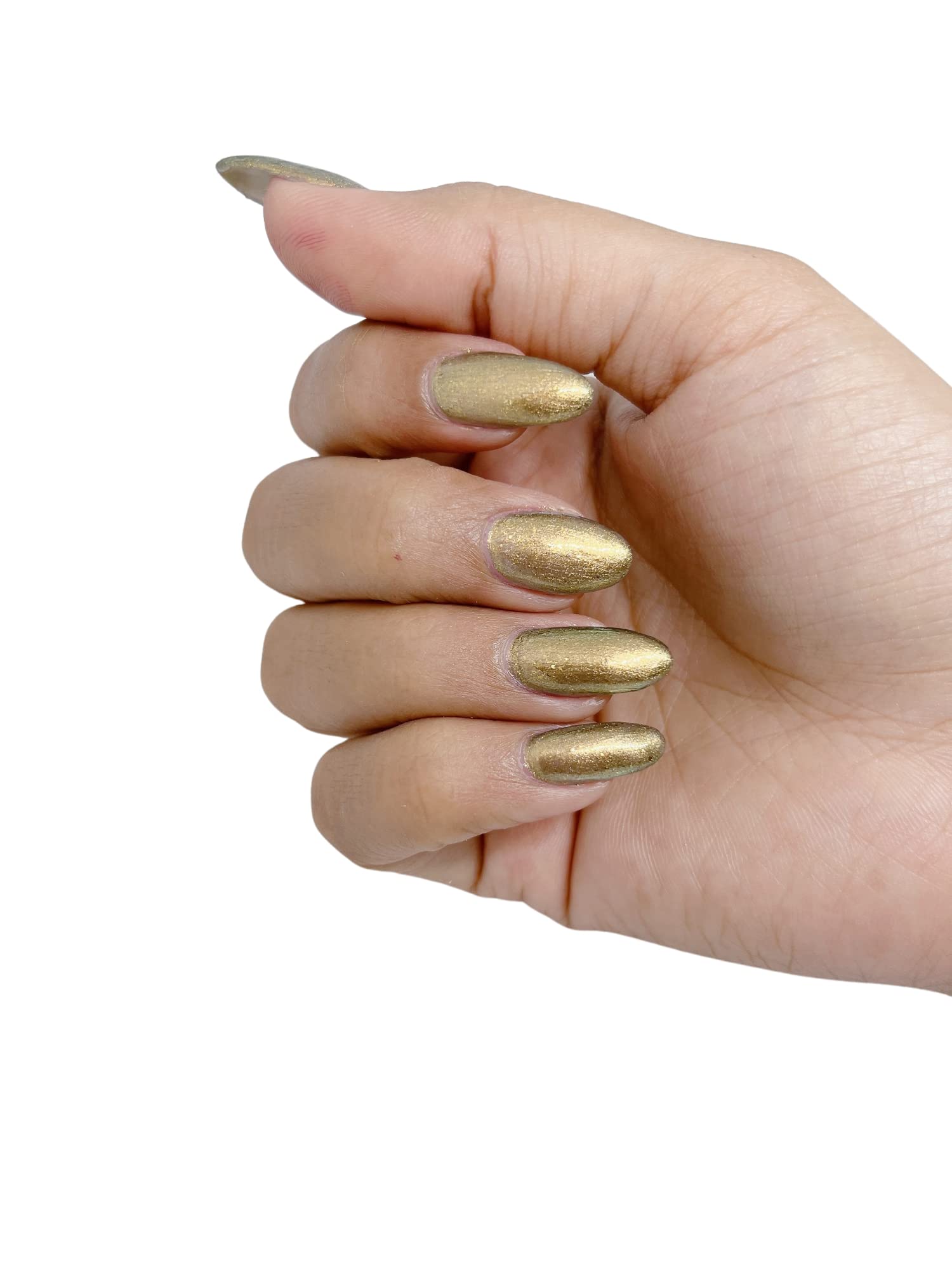 U Shine Gold Foil Metallic Nail Polish - Vegan, Non-Toxic, No Parabens, Long-Lasting & Chip-Resistant (11ml) | Perfect for Parties, Weddings & Special Occasions