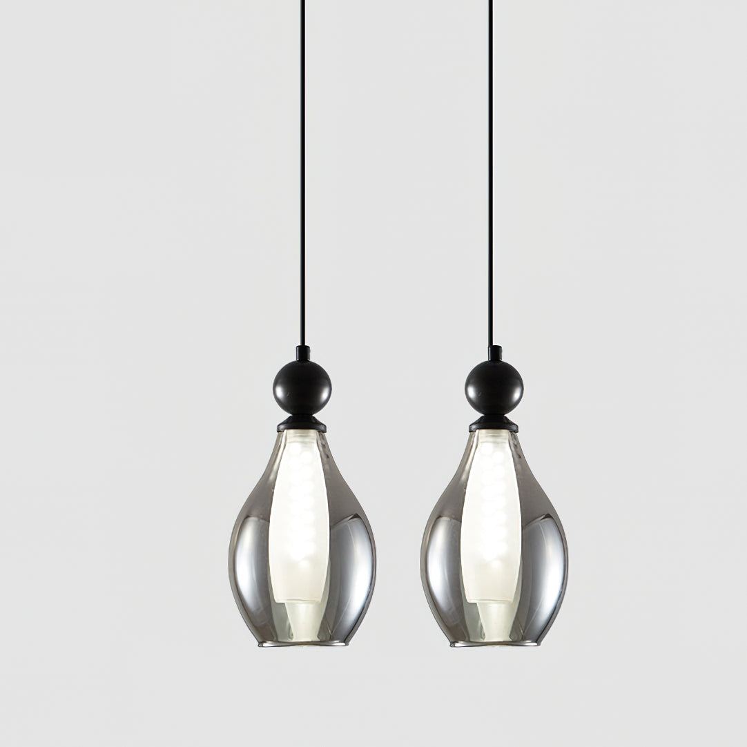 Vista Glass Pendant Light - Modern Hanging Chandelier for Dining Room, Kitchen Island & Bedroom Lighting Decor