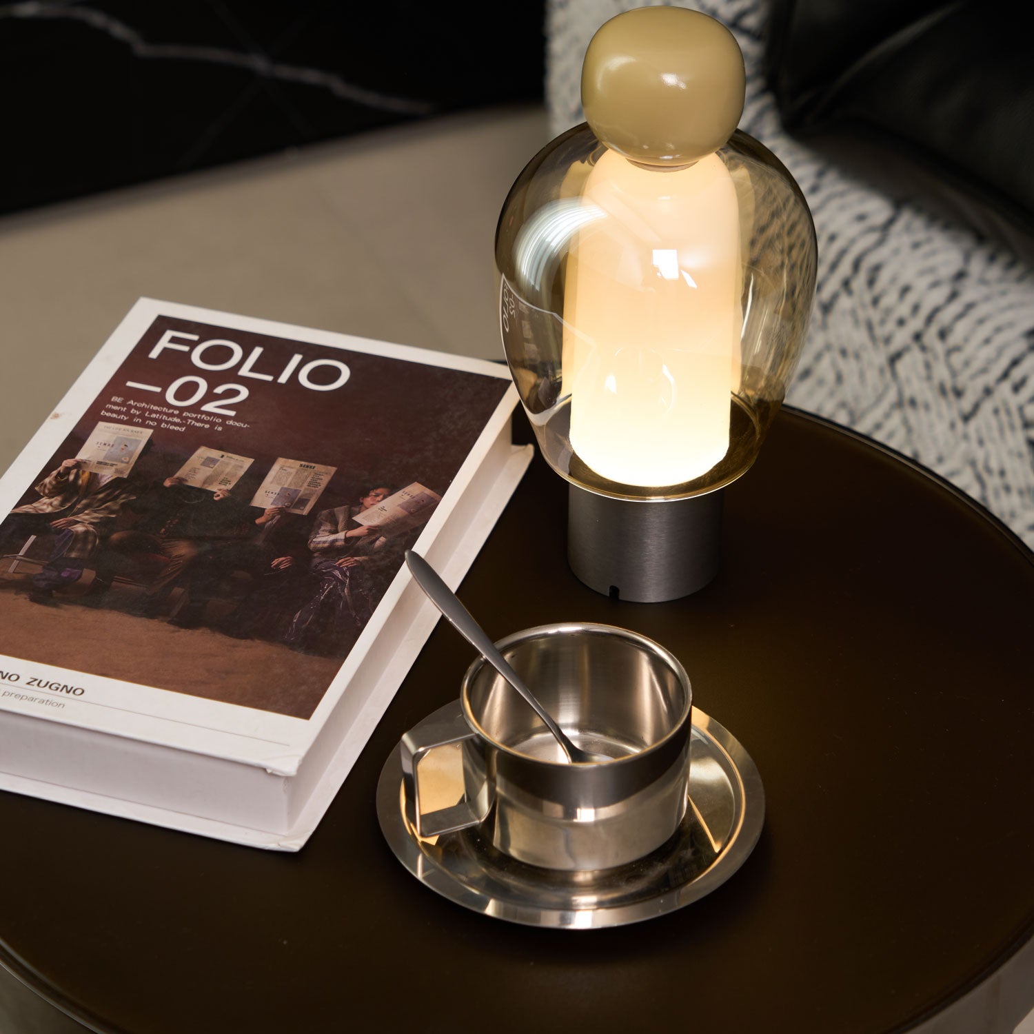 Lumina Joy Table Lamp - Modern LED Bedside Lamp with Touch Control, Dimmable Warm Light for Bedroom, Living Room, and Office Decor