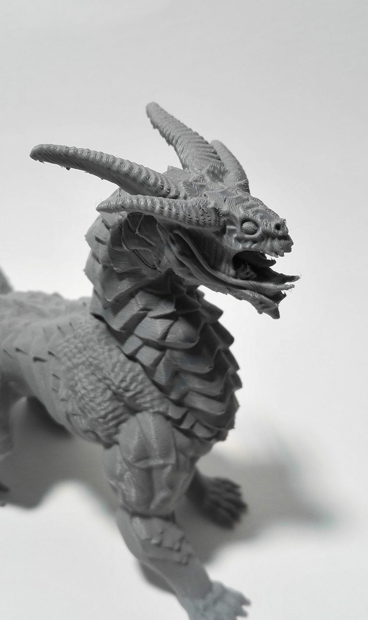 Drake RPG Miniature Figurine - Unpainted Gray Fantasy Game Character for DND, Pathfinder & Lord of The Rings - Perfect for Tabletop Roleplaying & Collectors Display