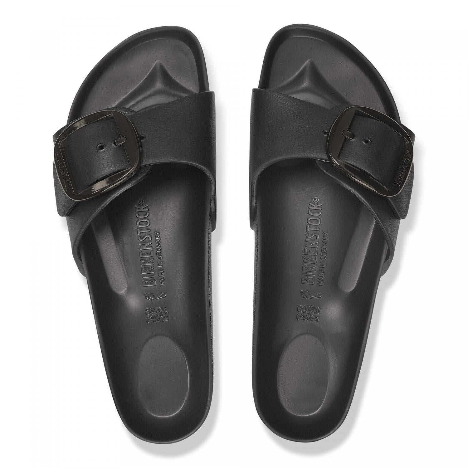 Madrid Big Buckle Sandals for Women - Comfortable Summer Slide Sandals with Adjustable Buckle | Perfect for Beach, Vacation & Casual Outfits