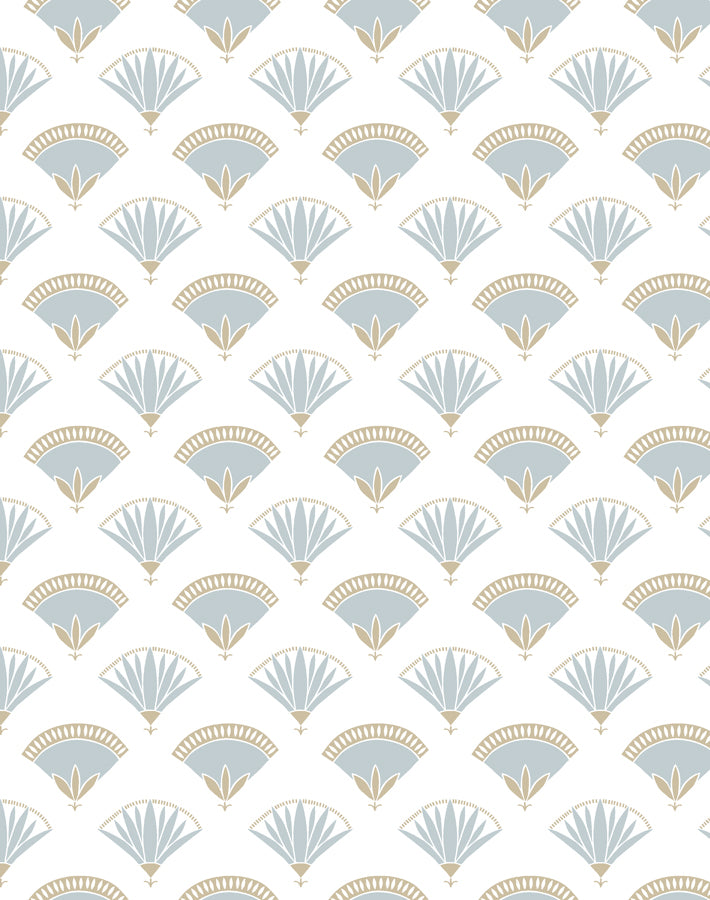 Lotus Papyrus Elephant Wallpaper - Premium Peel and Stick Wall Mural for Nursery, Bedroom & Living Room Decor | Tea Collection