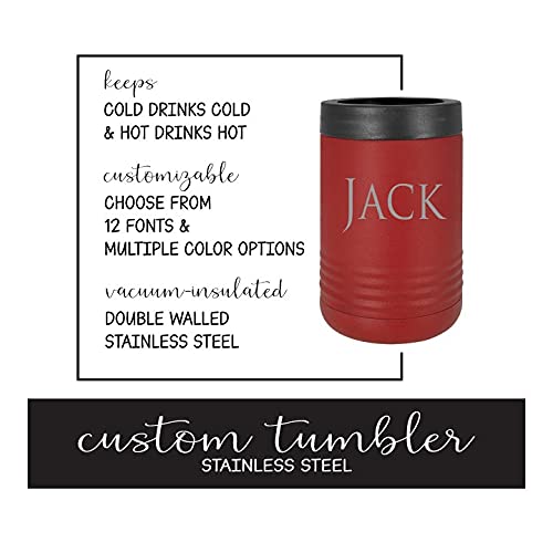 Personalized Stainless Steel Can Cooler Tumbler - Custom Beer Can Holder for Bachelorette & Bachelor Party Wedding Gifts - Perfect for Outdoor Events, BBQ Parties & Beach Gatherings