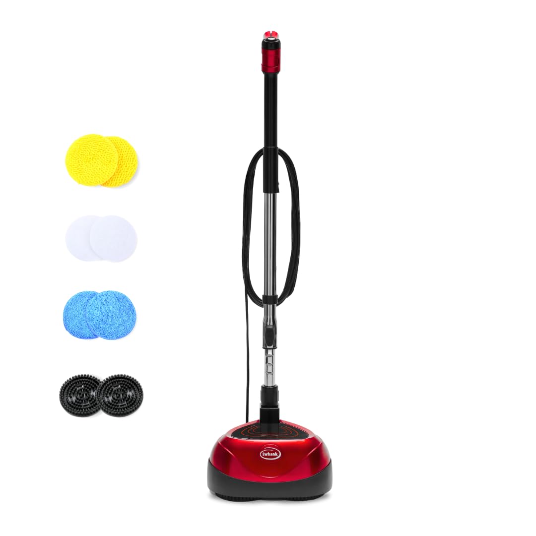 Ewbank EP170 Multi-Purpose Floor Cleaning Machine - 2200 RPM, Lightweight (8 lbs), Interchangeable Brushes & Pads - Floor Scrubber, Polisher, Washer for Hardwood, Tile & Laminate Floors - Perfect for Home, Office & Commercial Use