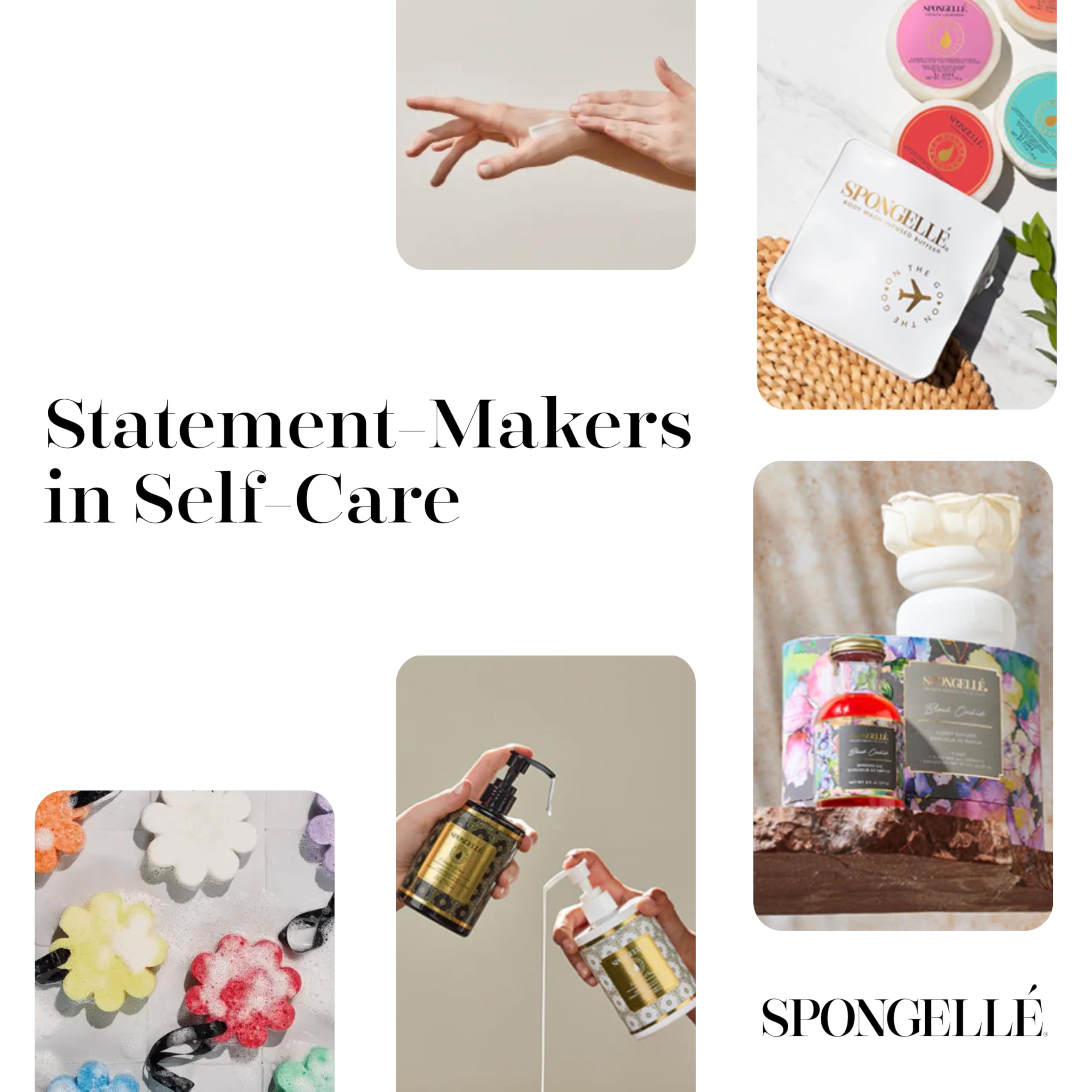 Spongelle Bulgarian Rose Wild Flower Body Scrubber & Exfoliator - Infused with Body Wash, 14+ Uses | Premium Bath & Shower Loofah for Women | Perfect for Spa Day, Gift Giving & Luxurious Home Pampering