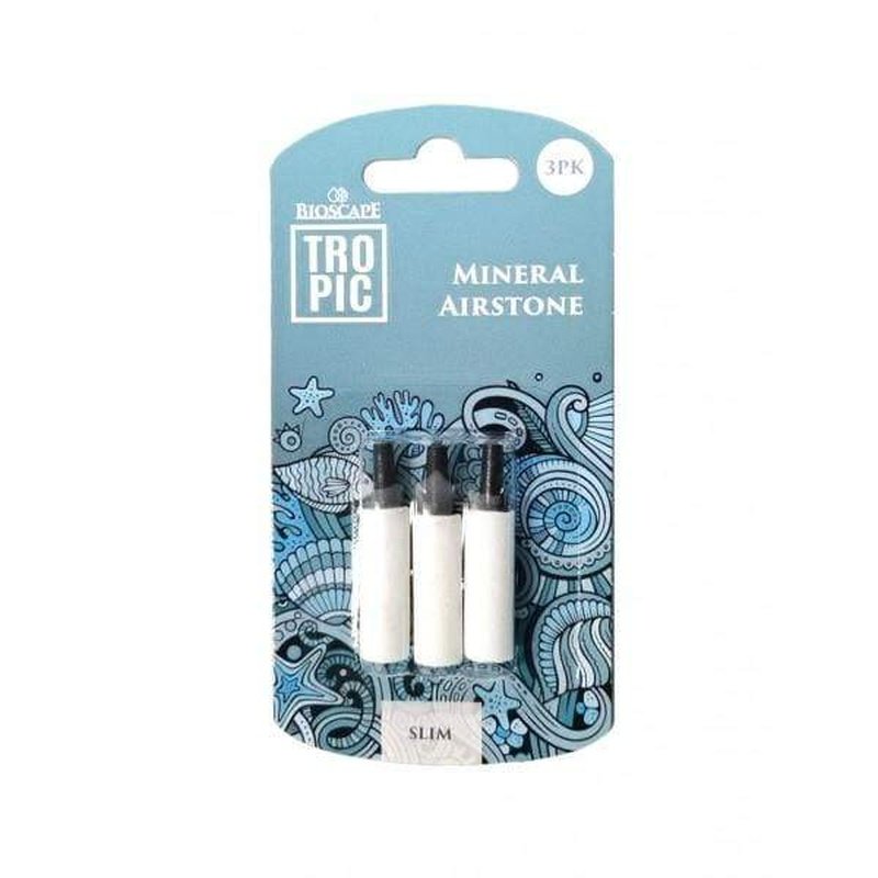 Bioscape Mineral Slim Airstones 3 Pack - Premium Aquarium Air Stones for Fish Tank, Hydroponics & Oxygenation - Perfect for Home Aquariums, Fish Breeding, and Hydroponic Systems